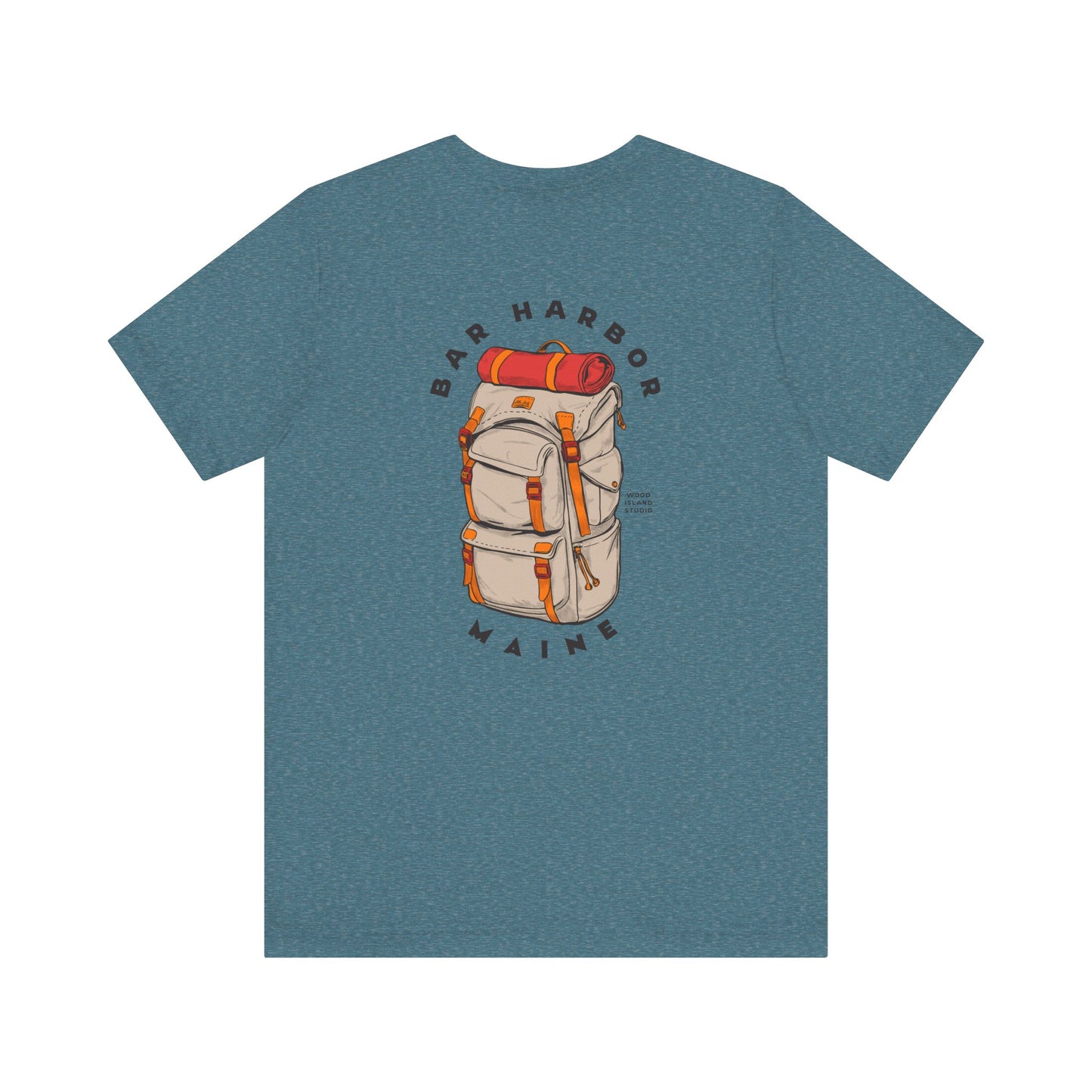 Bar Harbor Maine Backpacking Graphic Tee
