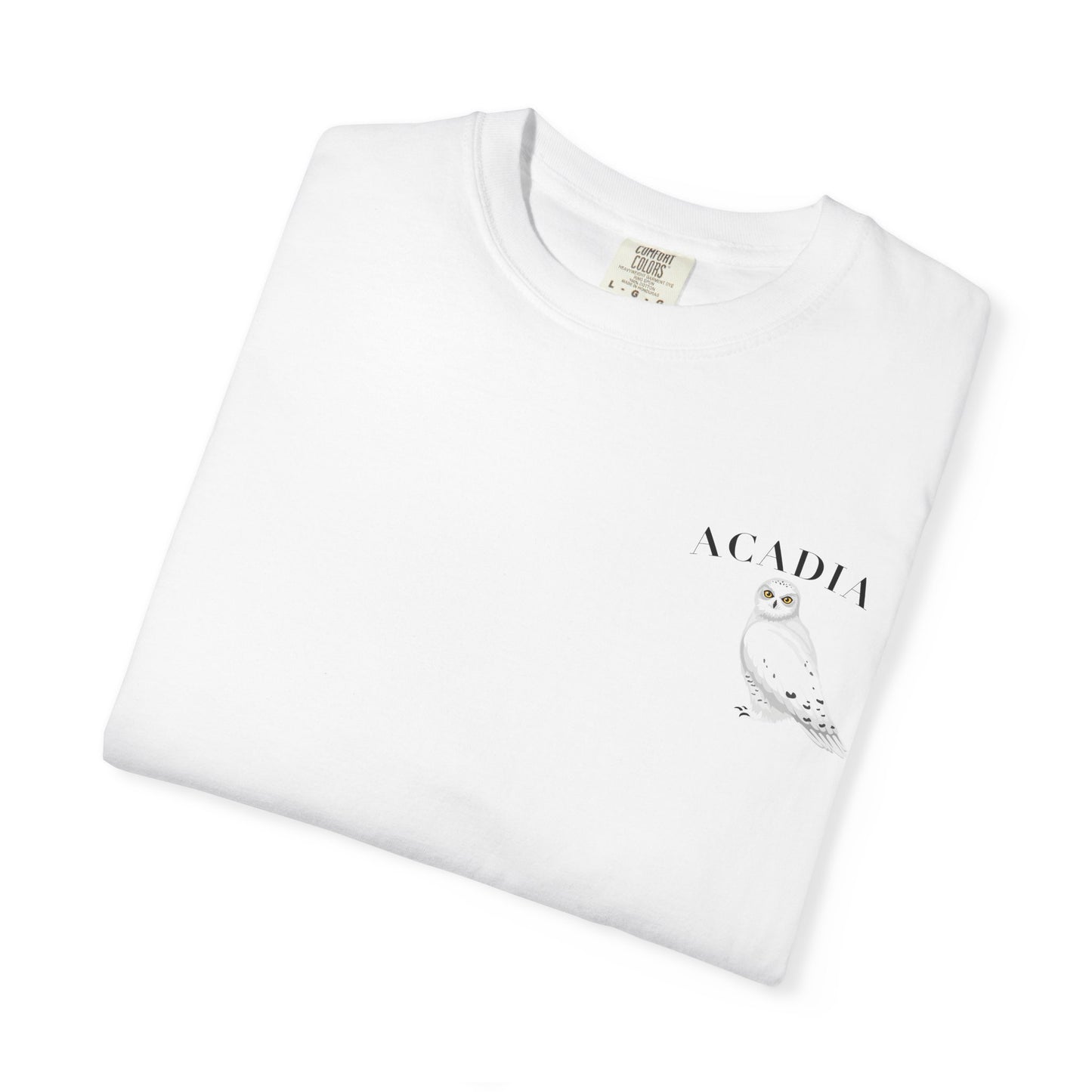 Acadia National Park Snowy Owl Tee – Comfort Colors 1717