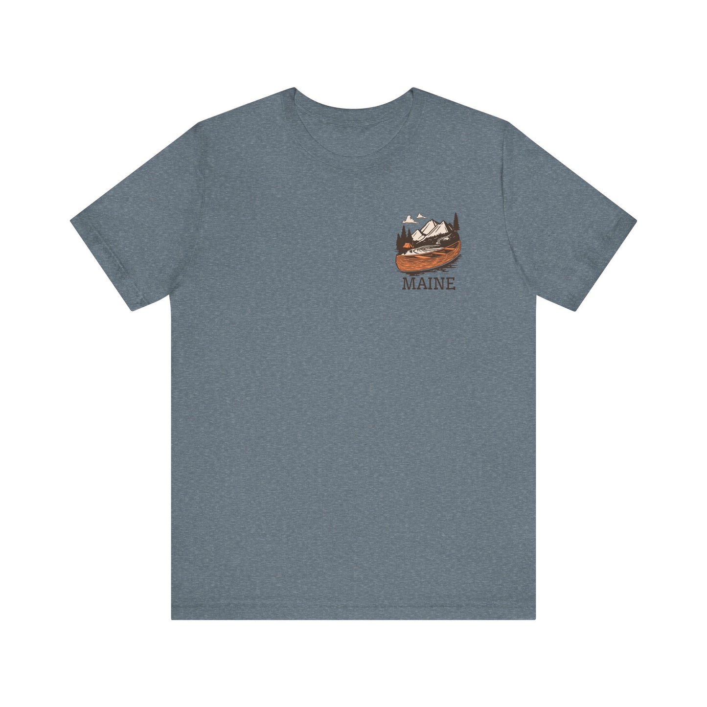 Canoeing in Maine Graphic Unisex Tee