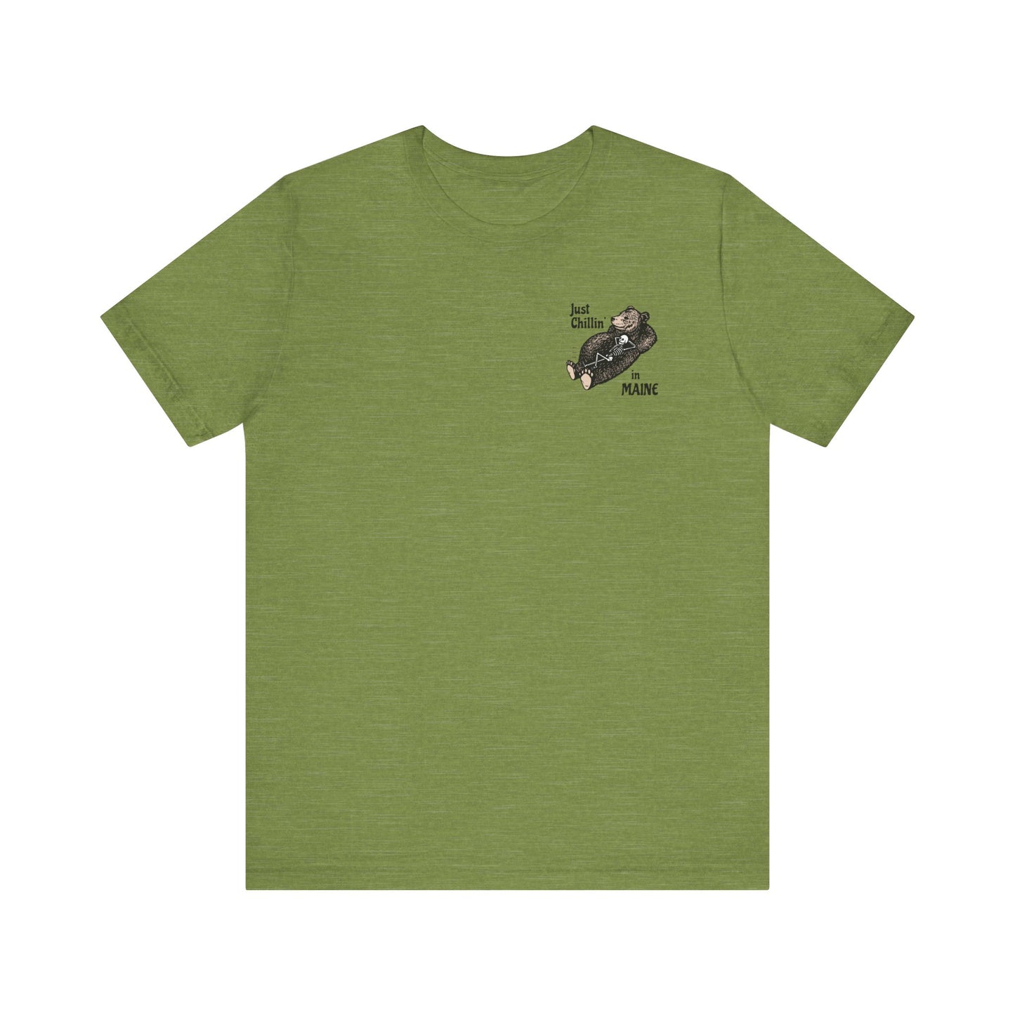 Hibernating Bear in Maine Graphic Unisex Tee