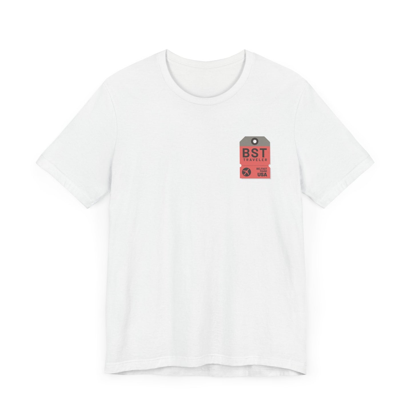 Belfast Maine Luggage Tag Graphic Tee BST