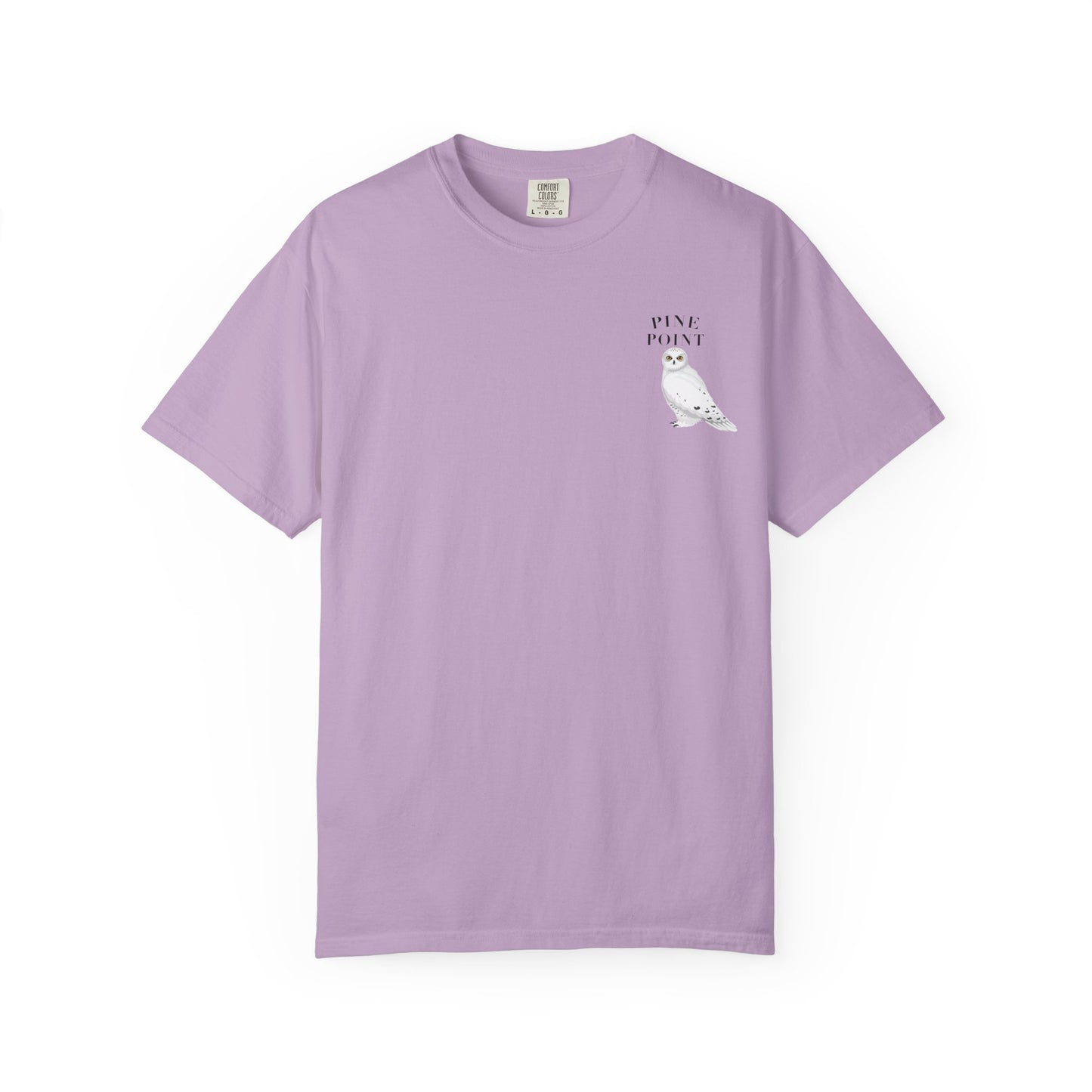 Pine Point Snowy Owl Tee – Comfort Colors 1717