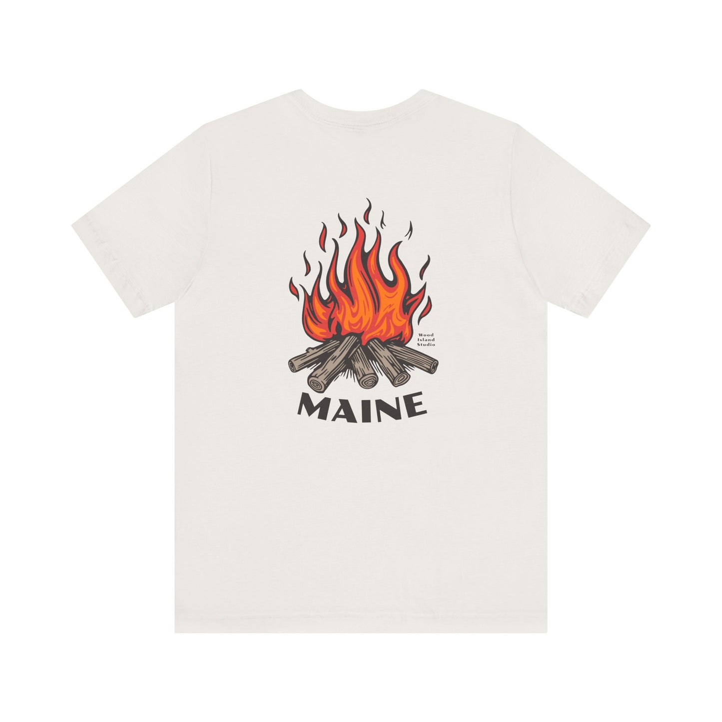 Maine Campfire Graphic Unisex Tee