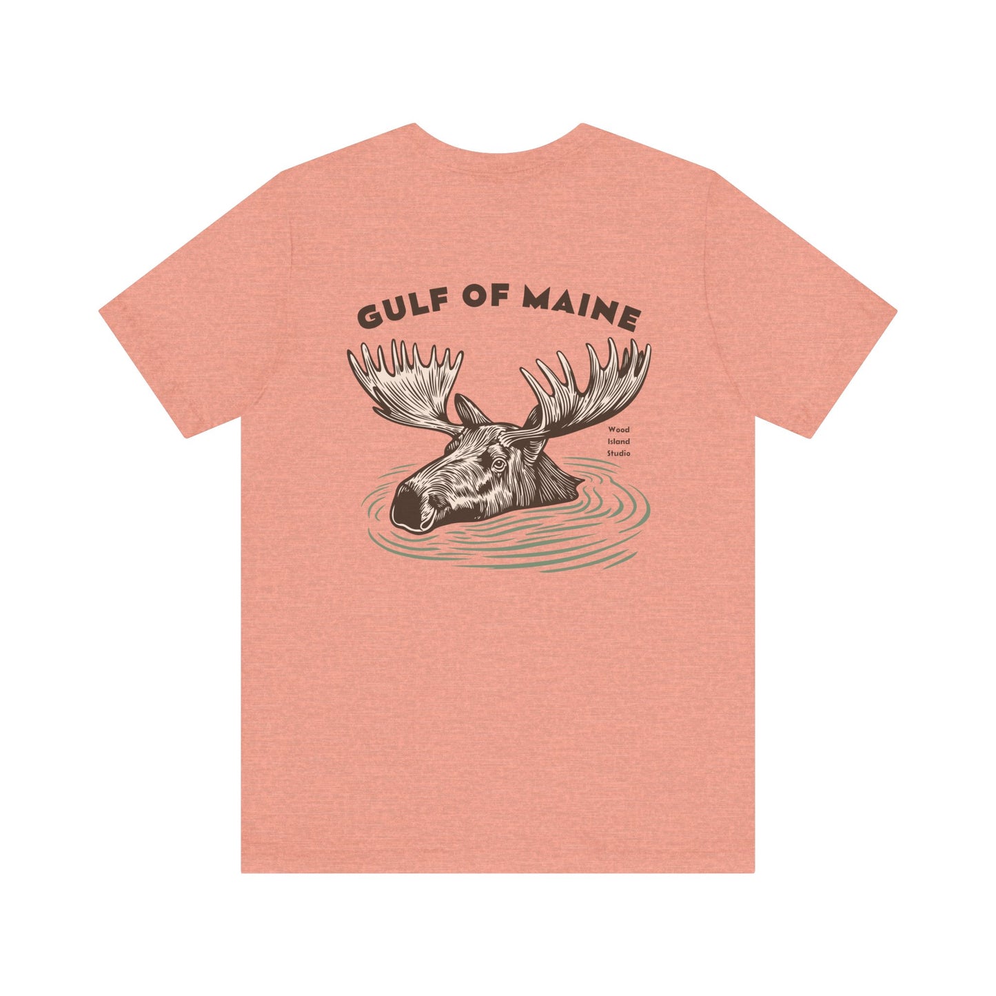 Gulf of Maine Moose Graphic Tee - Unisex Short Sleeve T-Shirt