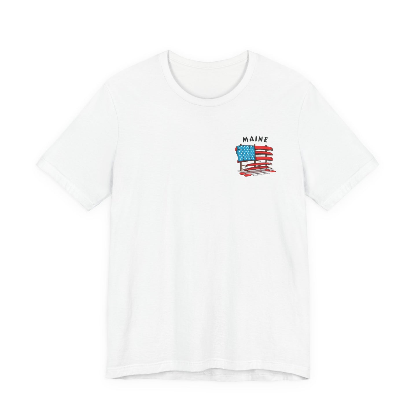 Maine Graphic Unisex Tee - Celebrate Patriotism with Style