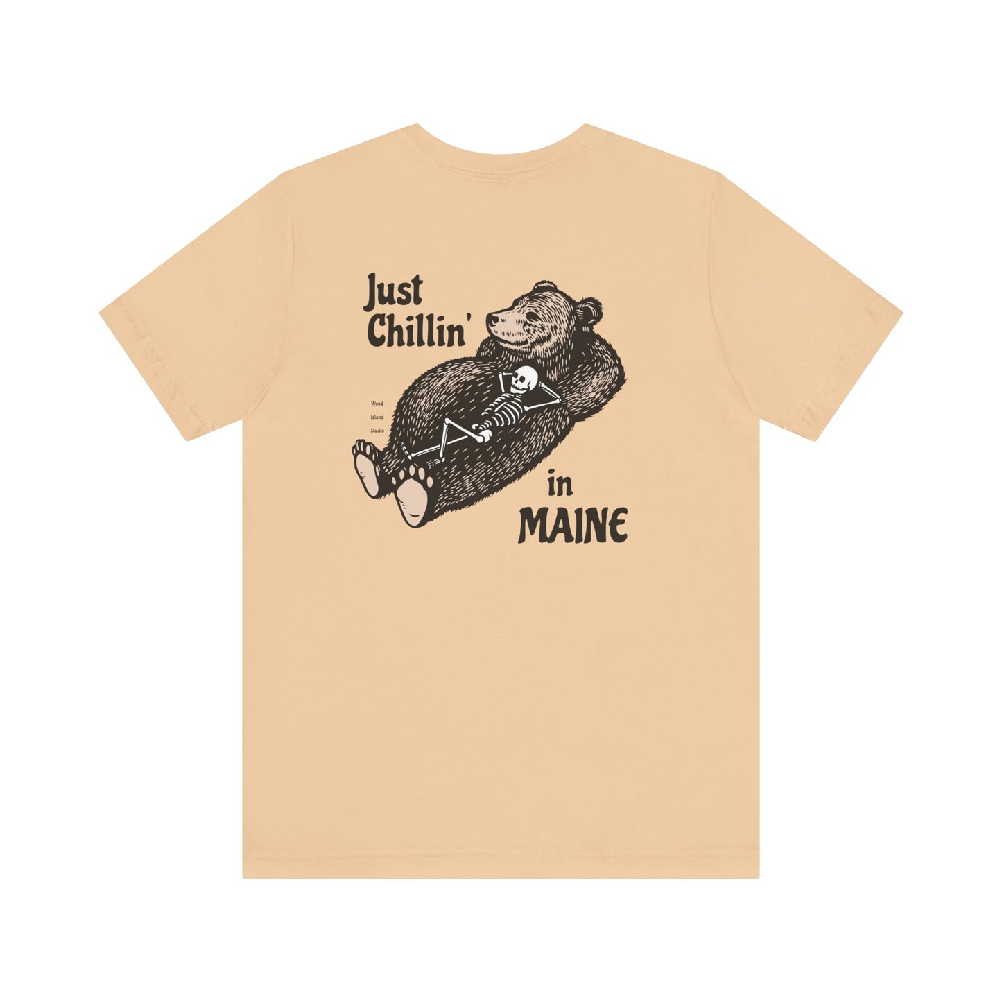 Hibernating Bear in Maine Graphic Unisex Tee