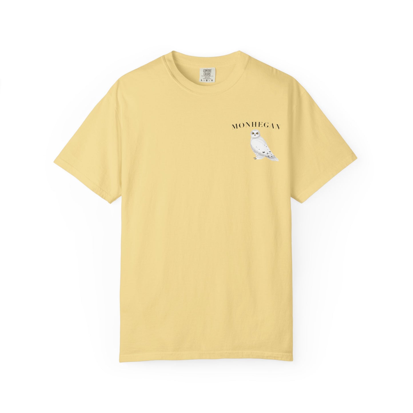 Monhegan Island Snowy Owl Tee – Comfort Colors 1717