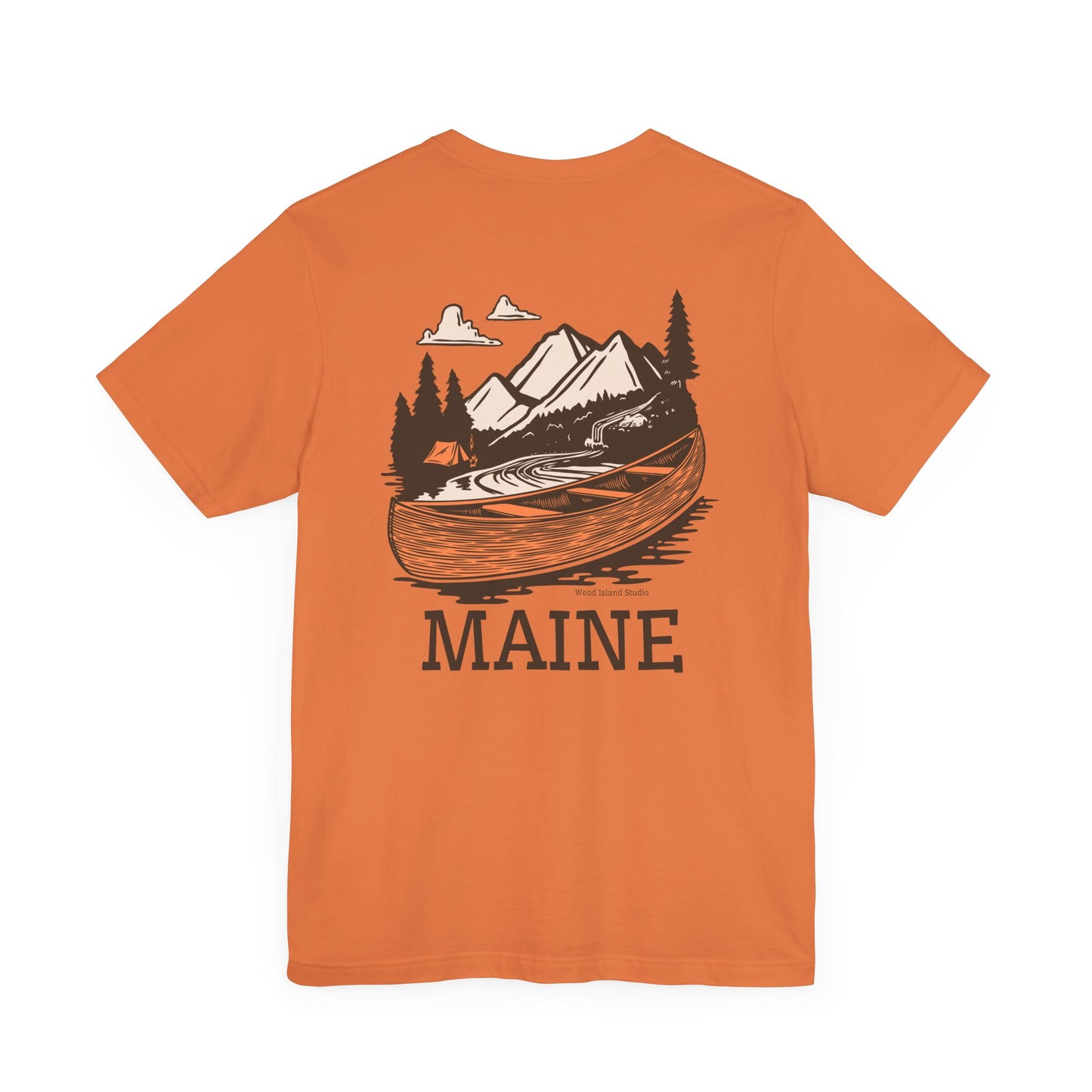 Canoeing in Maine Graphic Unisex Tee