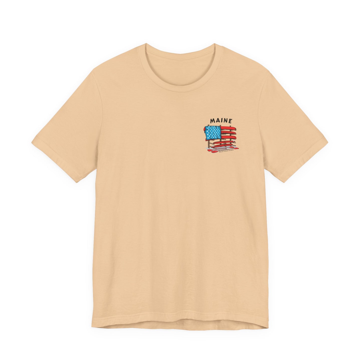 Maine Graphic Unisex Tee - Celebrate Patriotism with Style