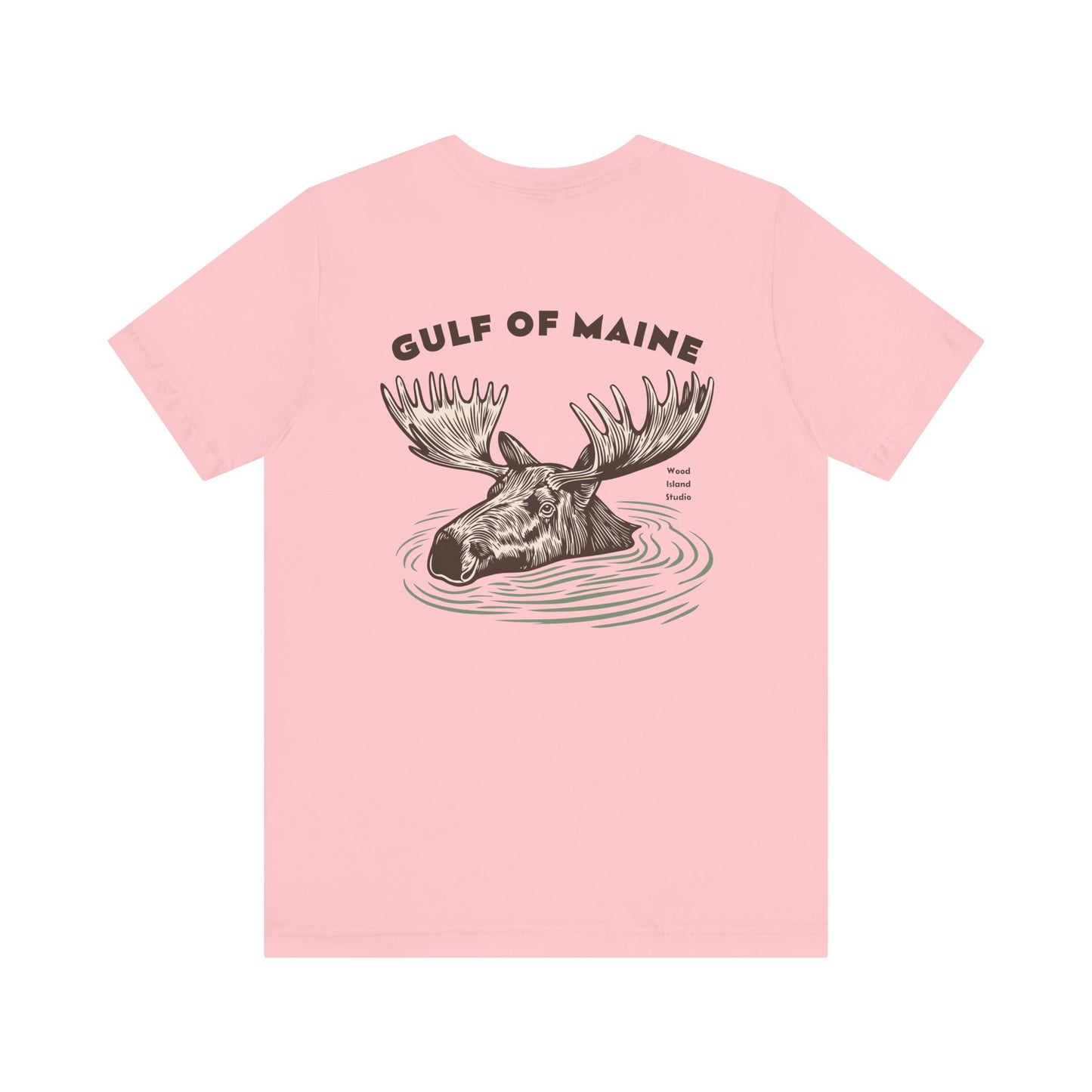 Gulf of Maine Moose Graphic Tee - Unisex Short Sleeve T-Shirt