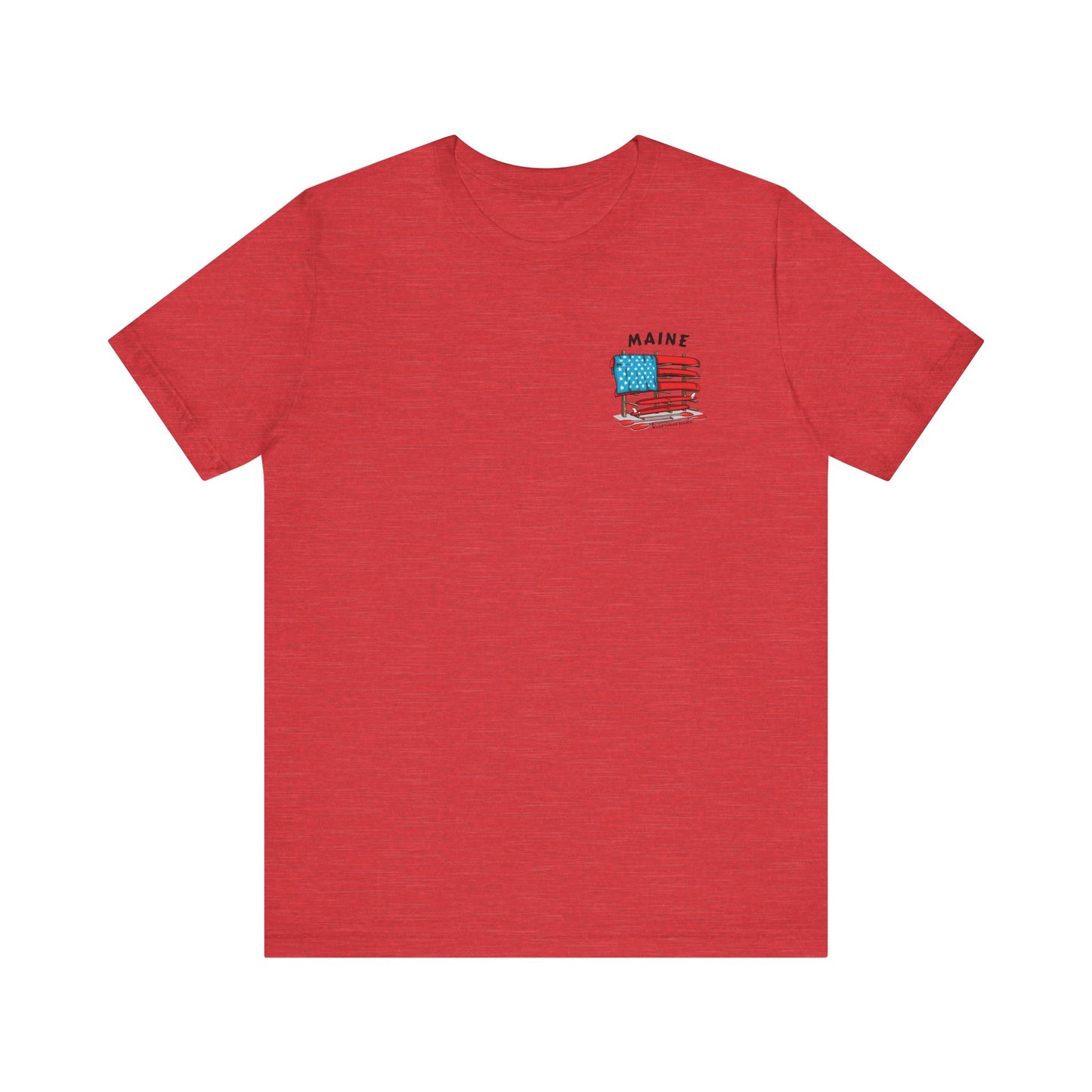 Maine Graphic Unisex Tee - Celebrate Patriotism with Style