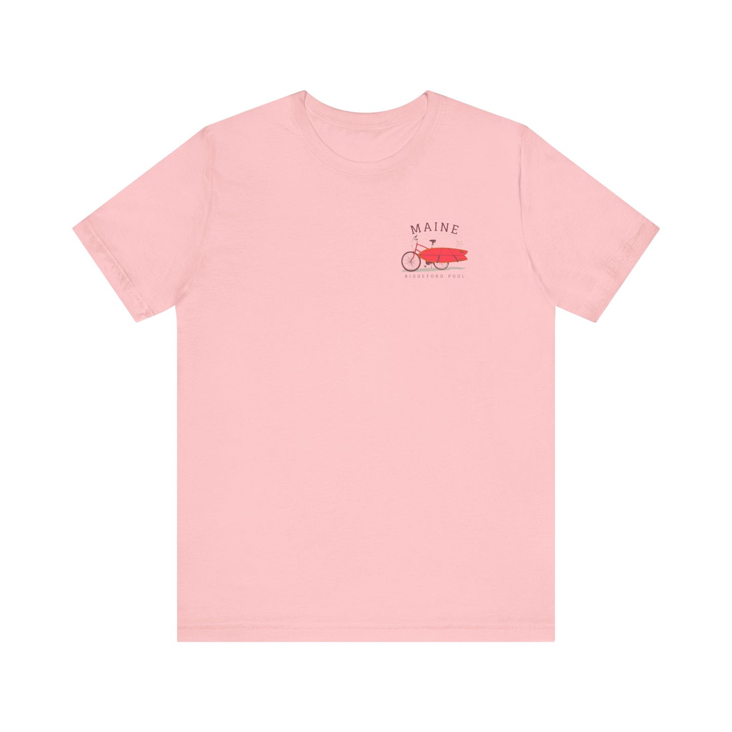 Biddeford Pool Maine Vintage Bike Surf Tee - Unisex Jersey Short Sleeve T-Shirt