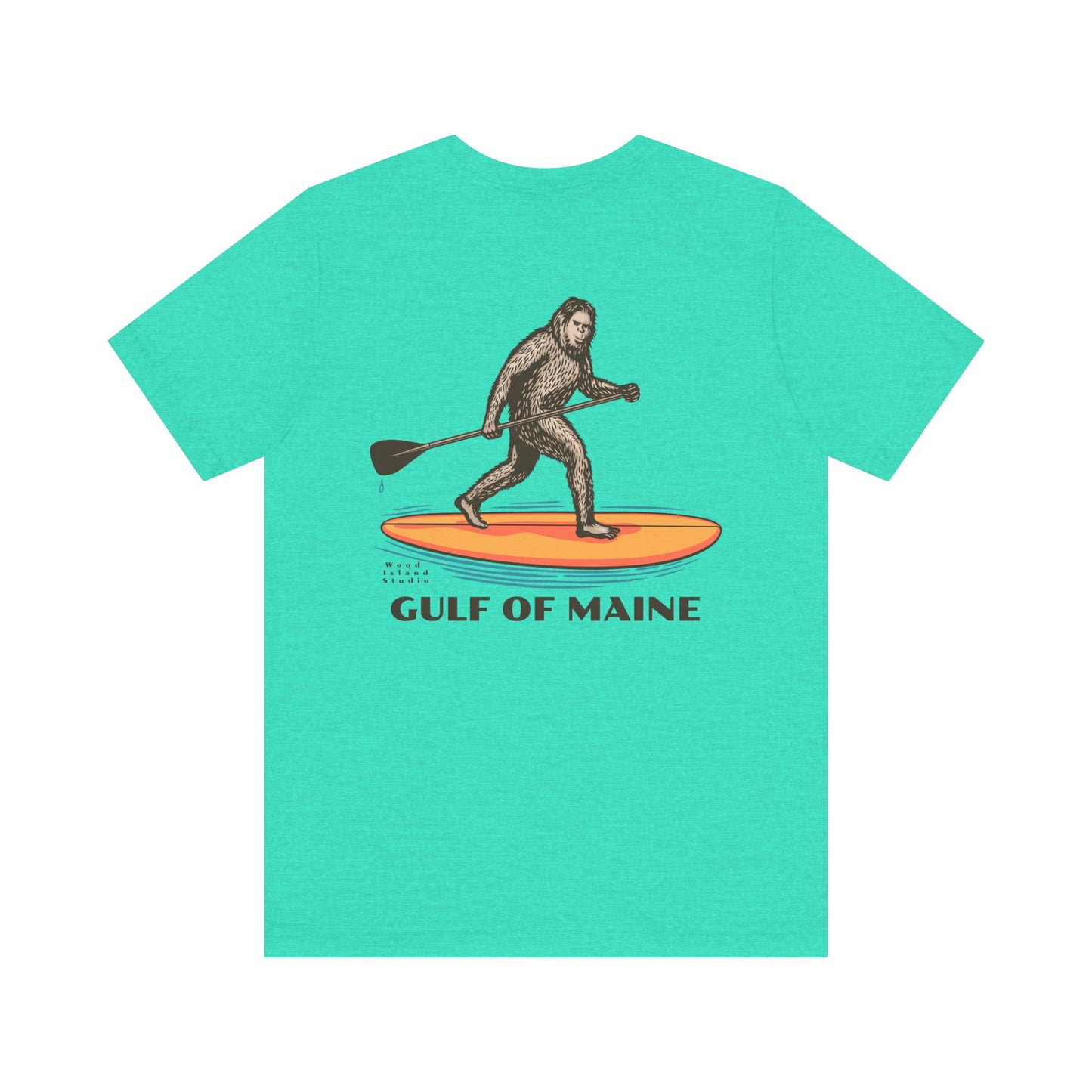 Gulf of Maine Sasquatch Yeti Bigfoot Adventure Tee - Unisex Jersey Short Sleeve T-Shirt