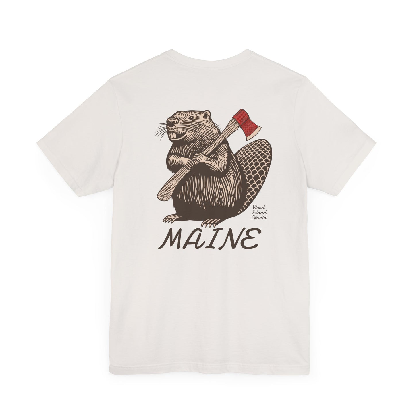 Beaver Axe Maine Graphic Unisex Tee