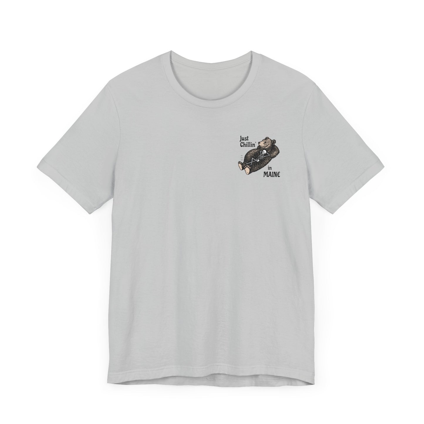 Hibernating Bear in Maine Graphic Unisex Tee