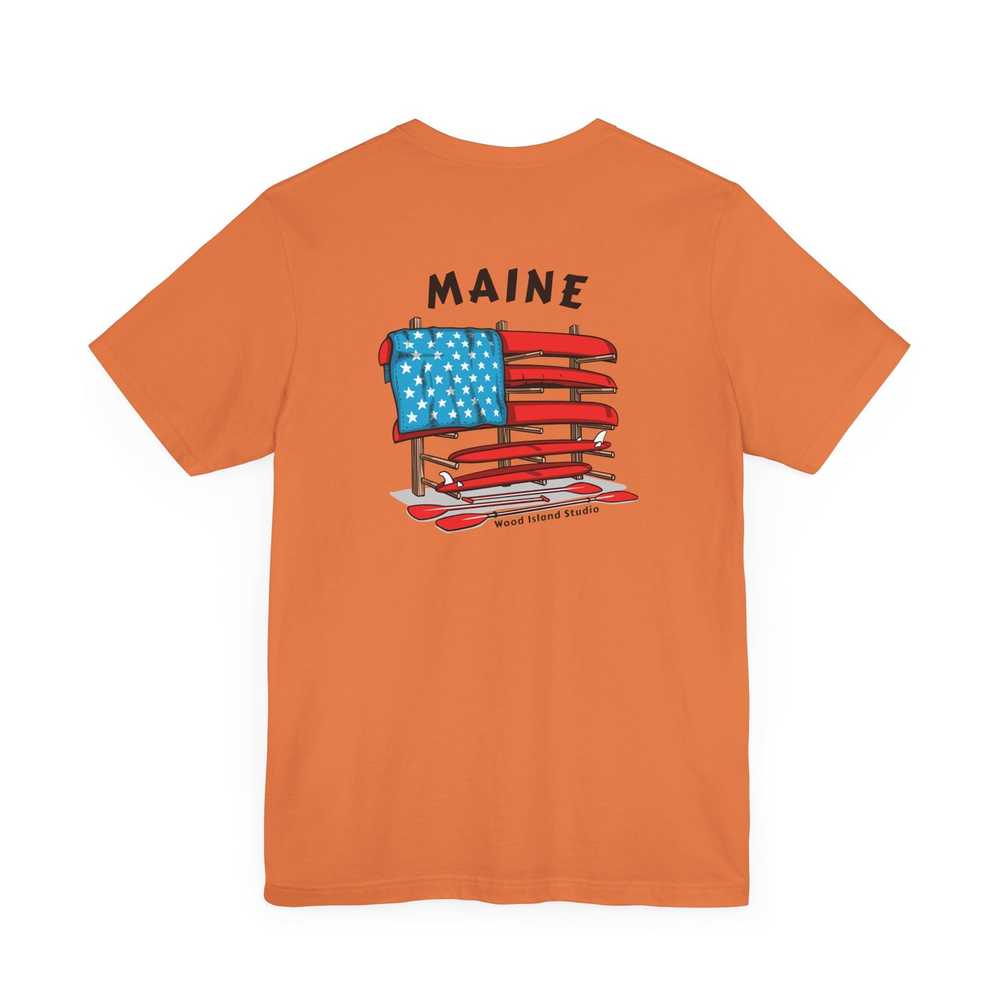Maine Graphic Unisex Tee - Celebrate Patriotism with Style