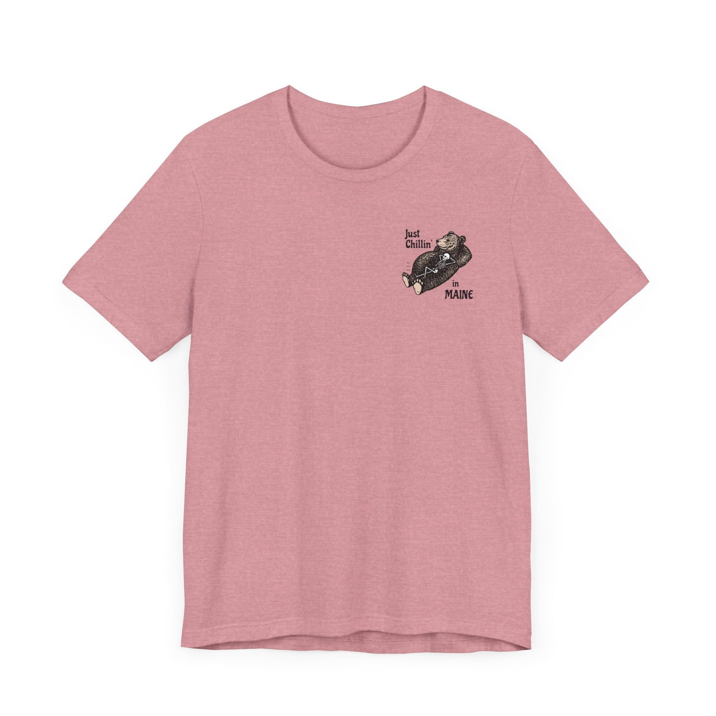 Hibernating Bear in Maine Graphic Unisex Tee