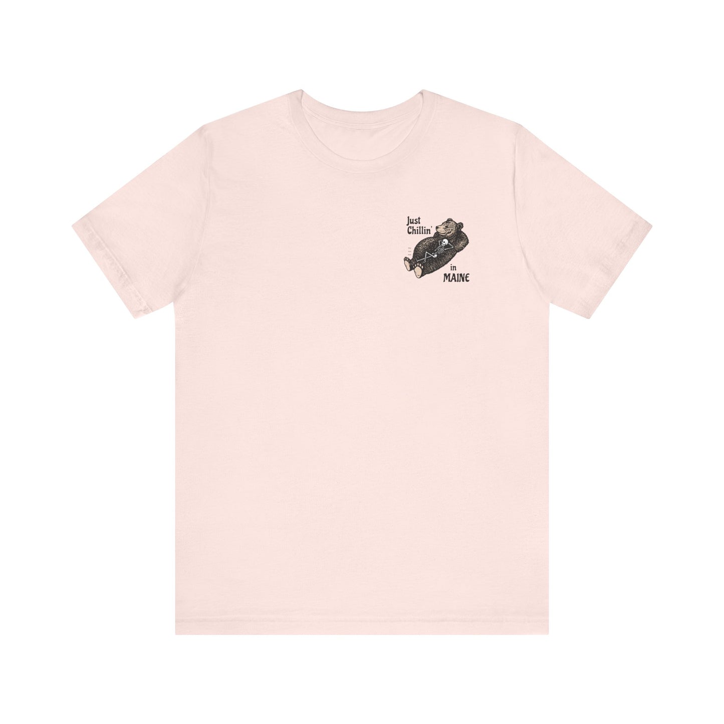 Hibernating Bear in Maine Graphic Unisex Tee