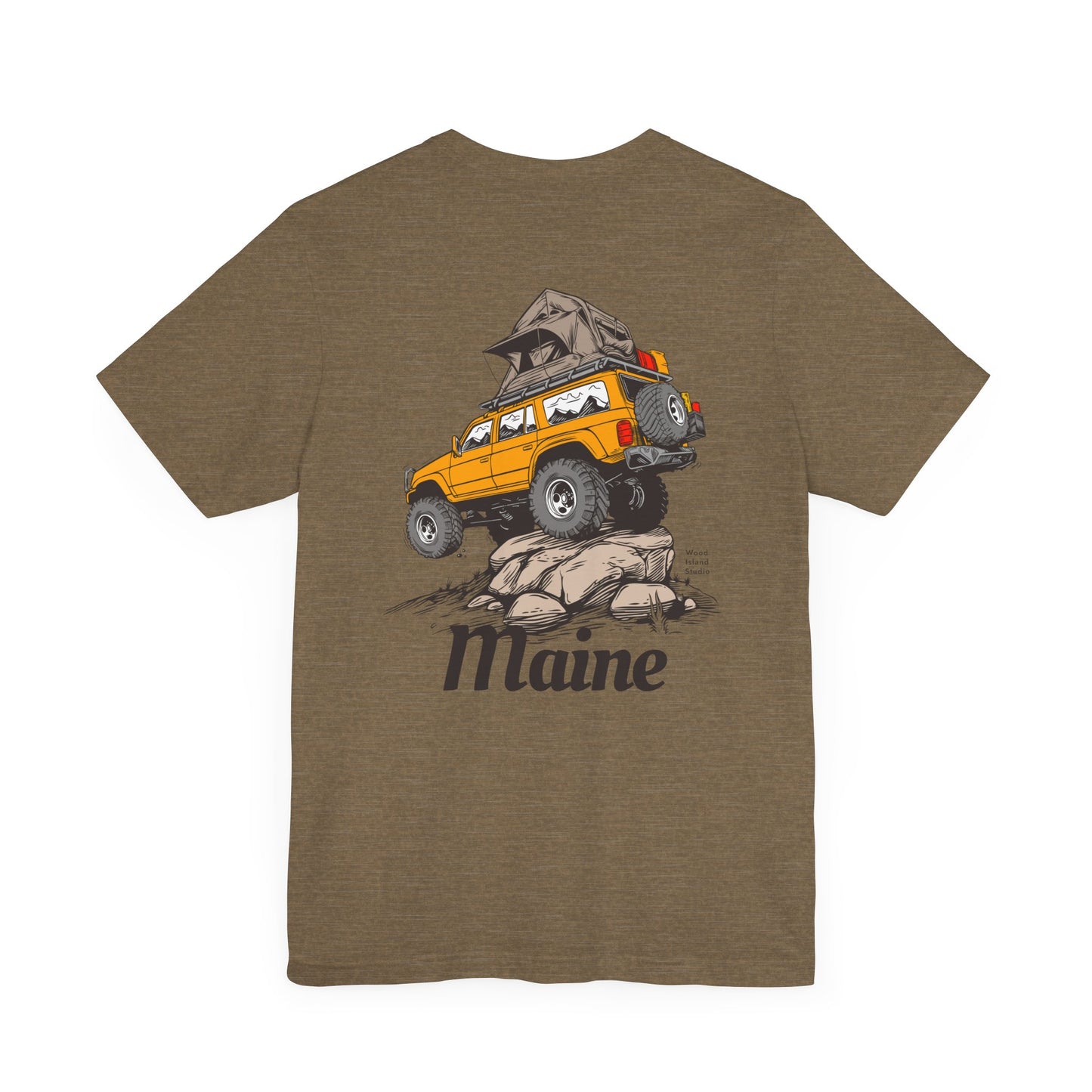 Offroad Maine Camping Graphic Unisex Tee