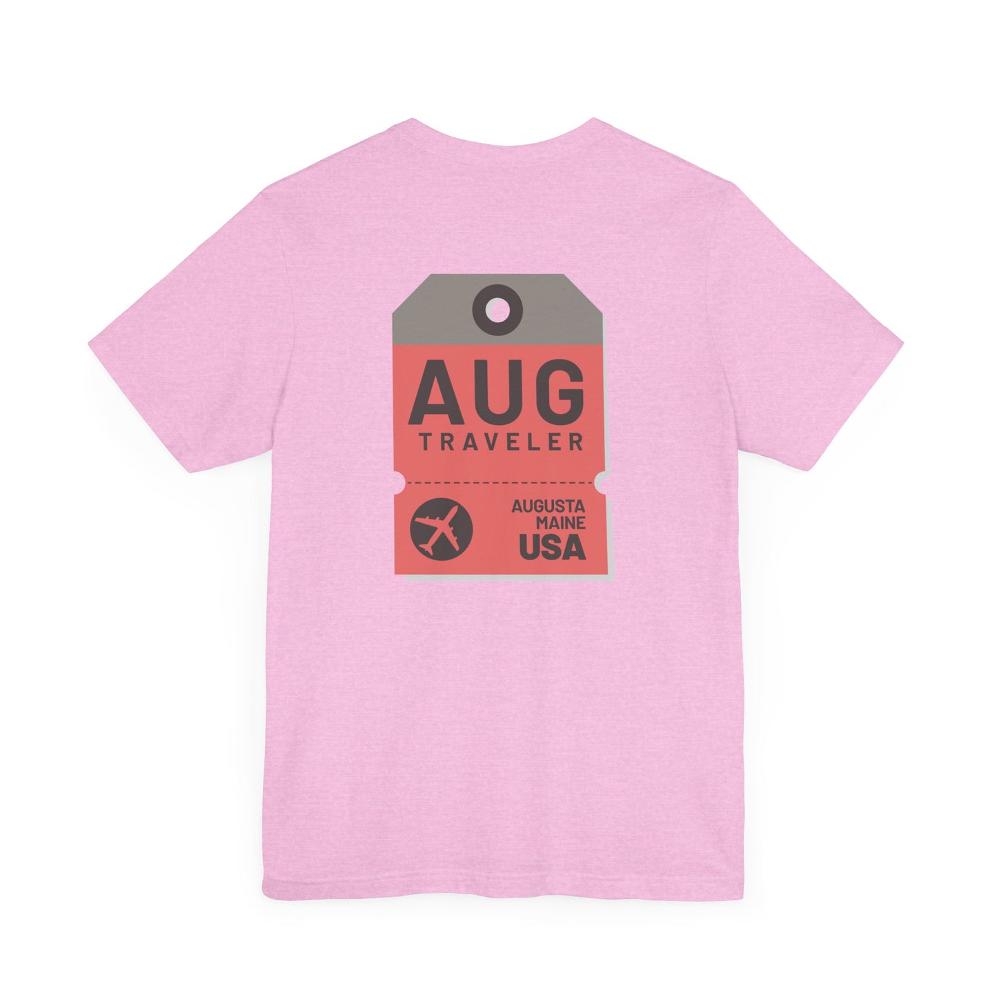Augusta Maine Luggage Tag Graphic Tee AUG