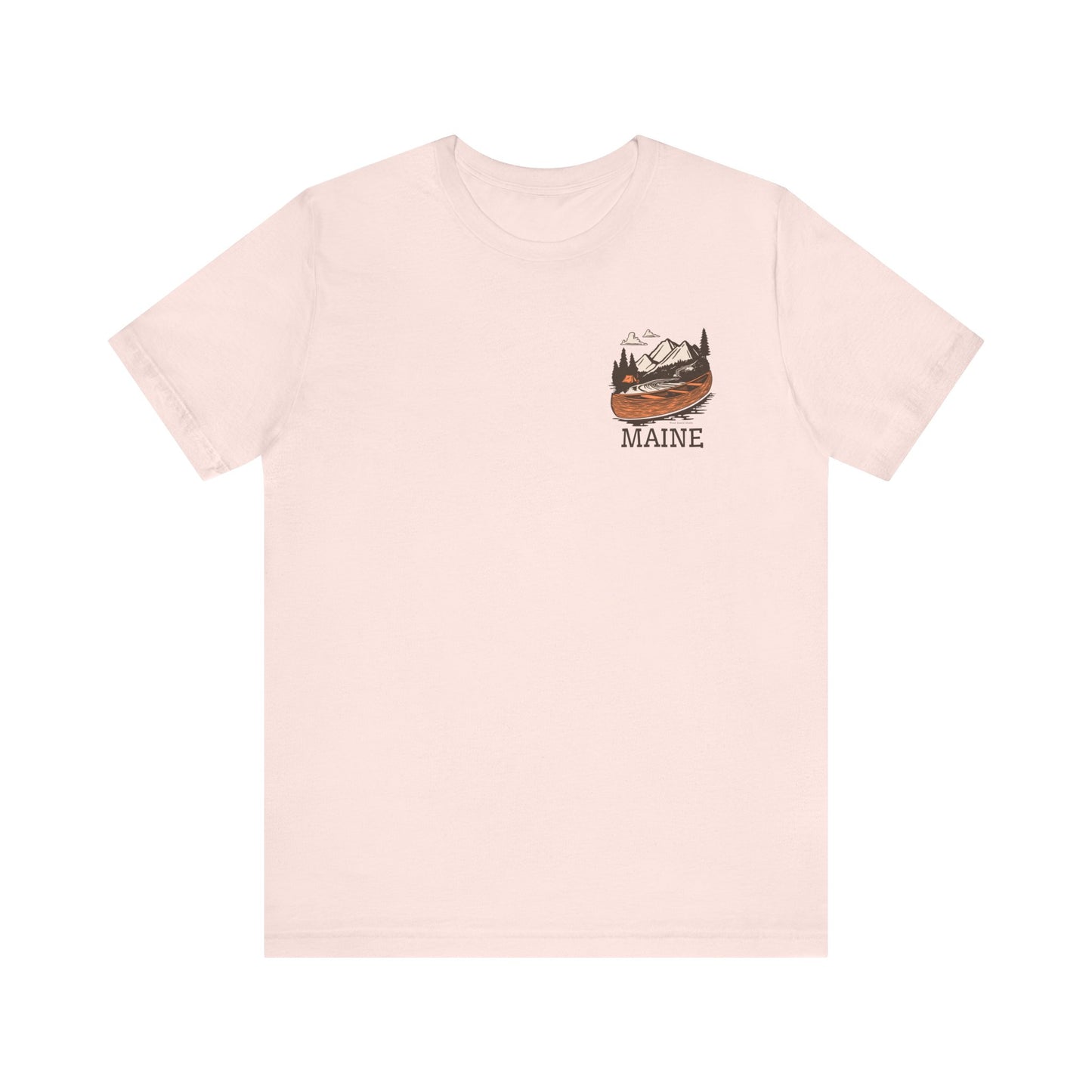 Canoeing in Maine Graphic Unisex Tee