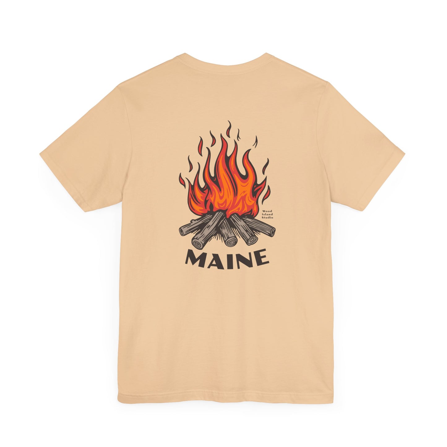 Maine Campfire Graphic Unisex Tee