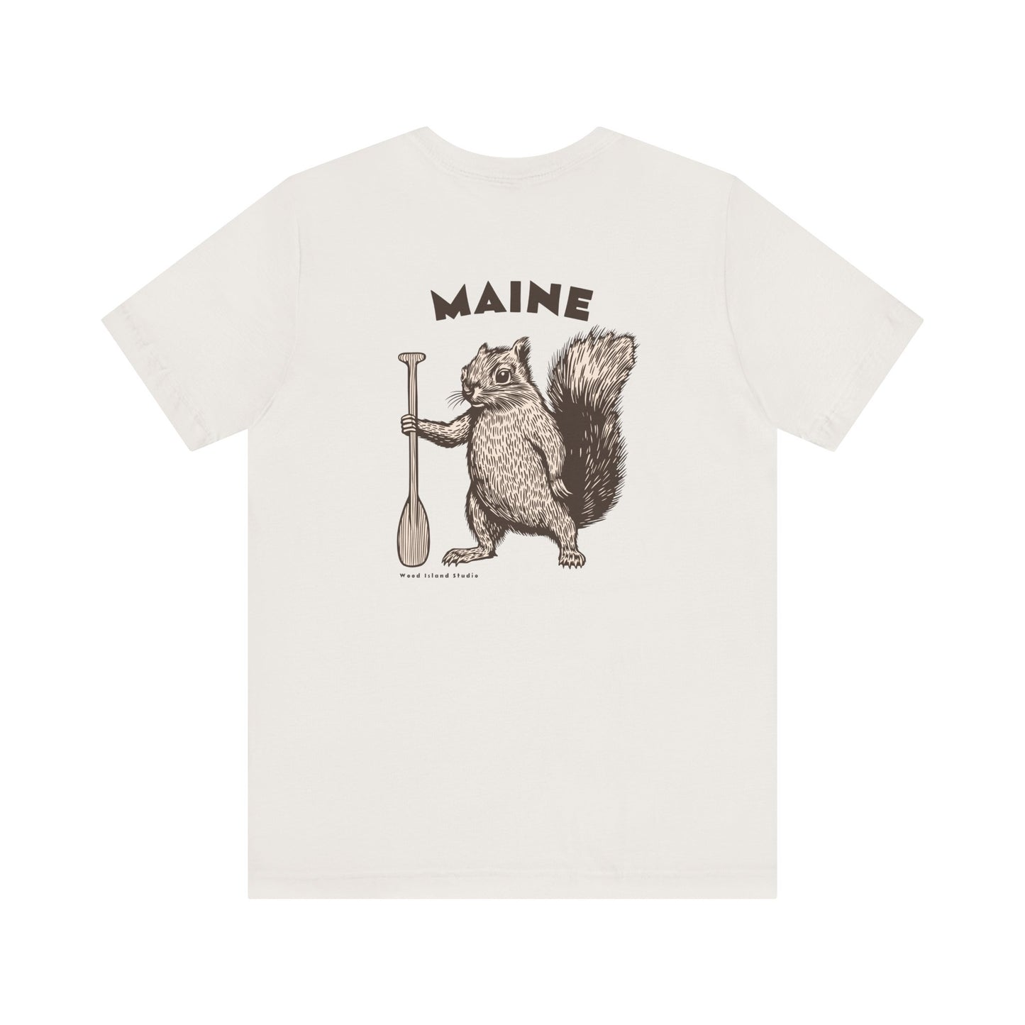 Maine Oar Squirrel Graphic Unisex Tee