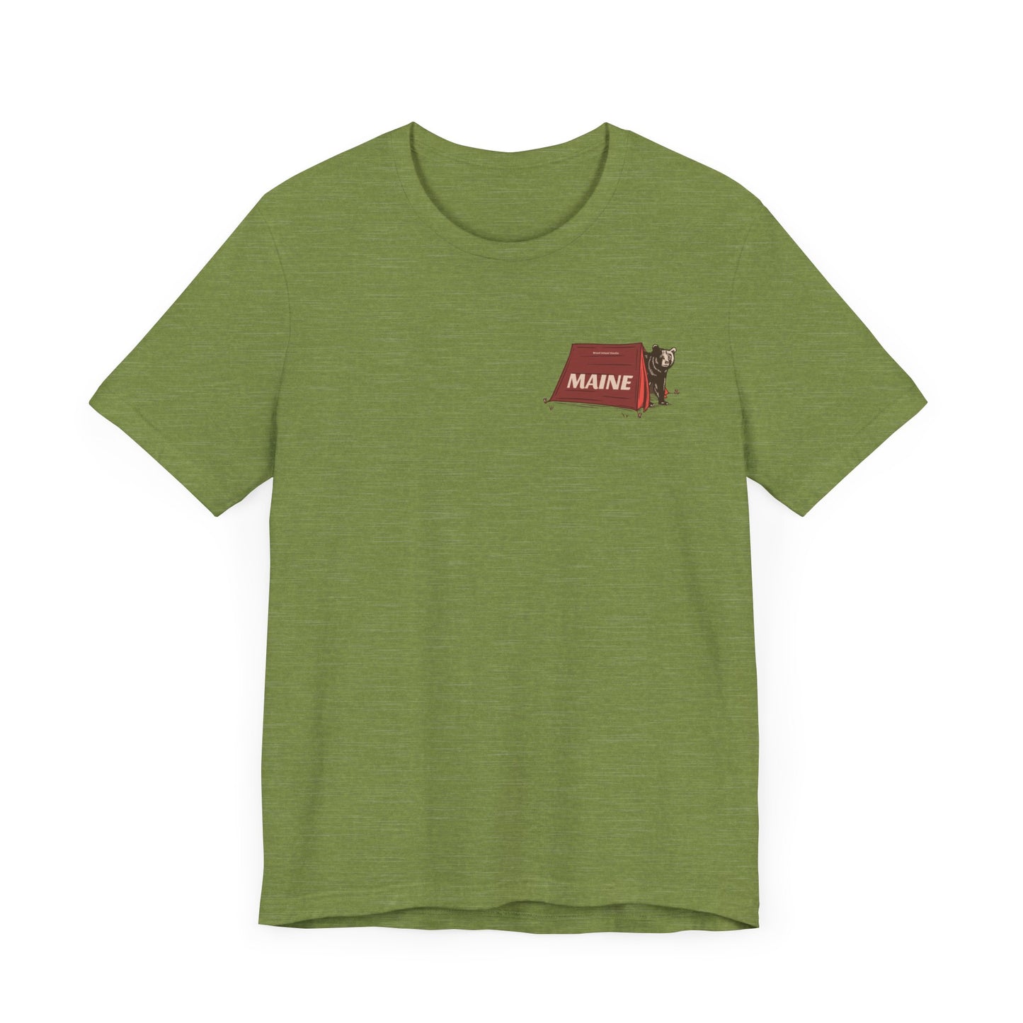 Camping Maine Bear Graphic Unisex Tee