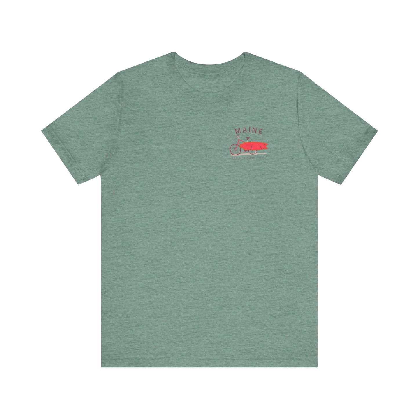 Biddeford Pool Maine Vintage Bike Surf Tee - Unisex Jersey Short Sleeve T-Shirt