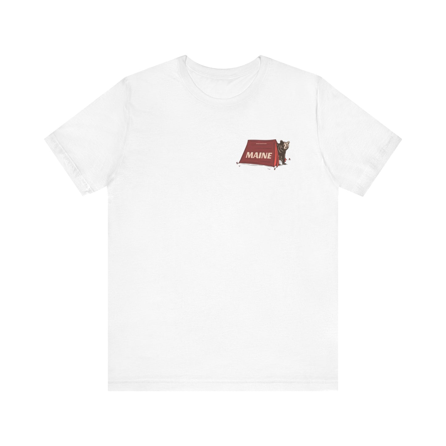 Camping Maine Bear Graphic Unisex Tee