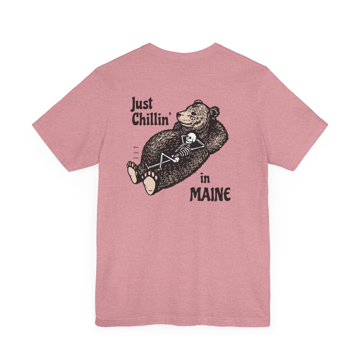 Hibernating Bear in Maine Graphic Unisex Tee