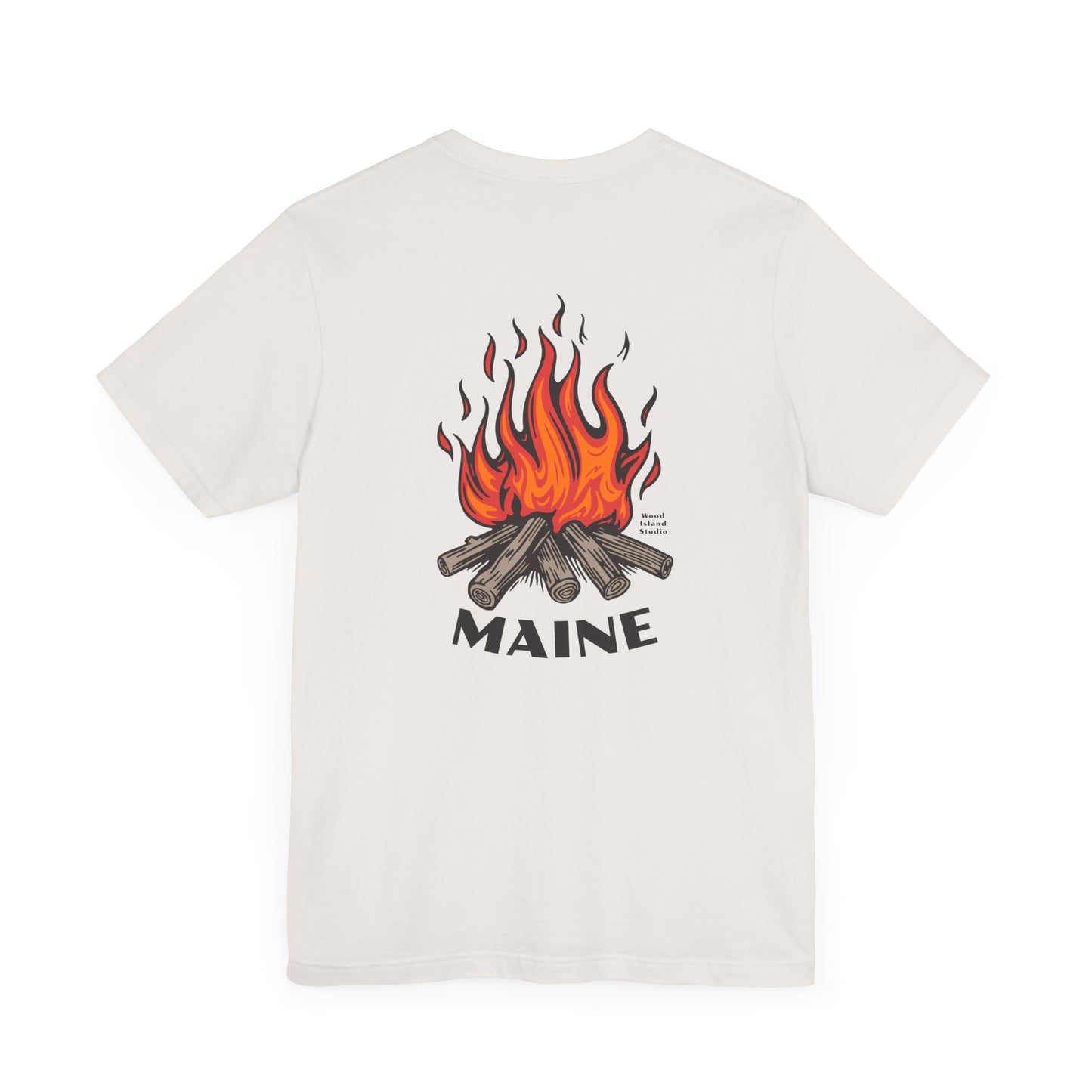 Maine Campfire Graphic Unisex Tee