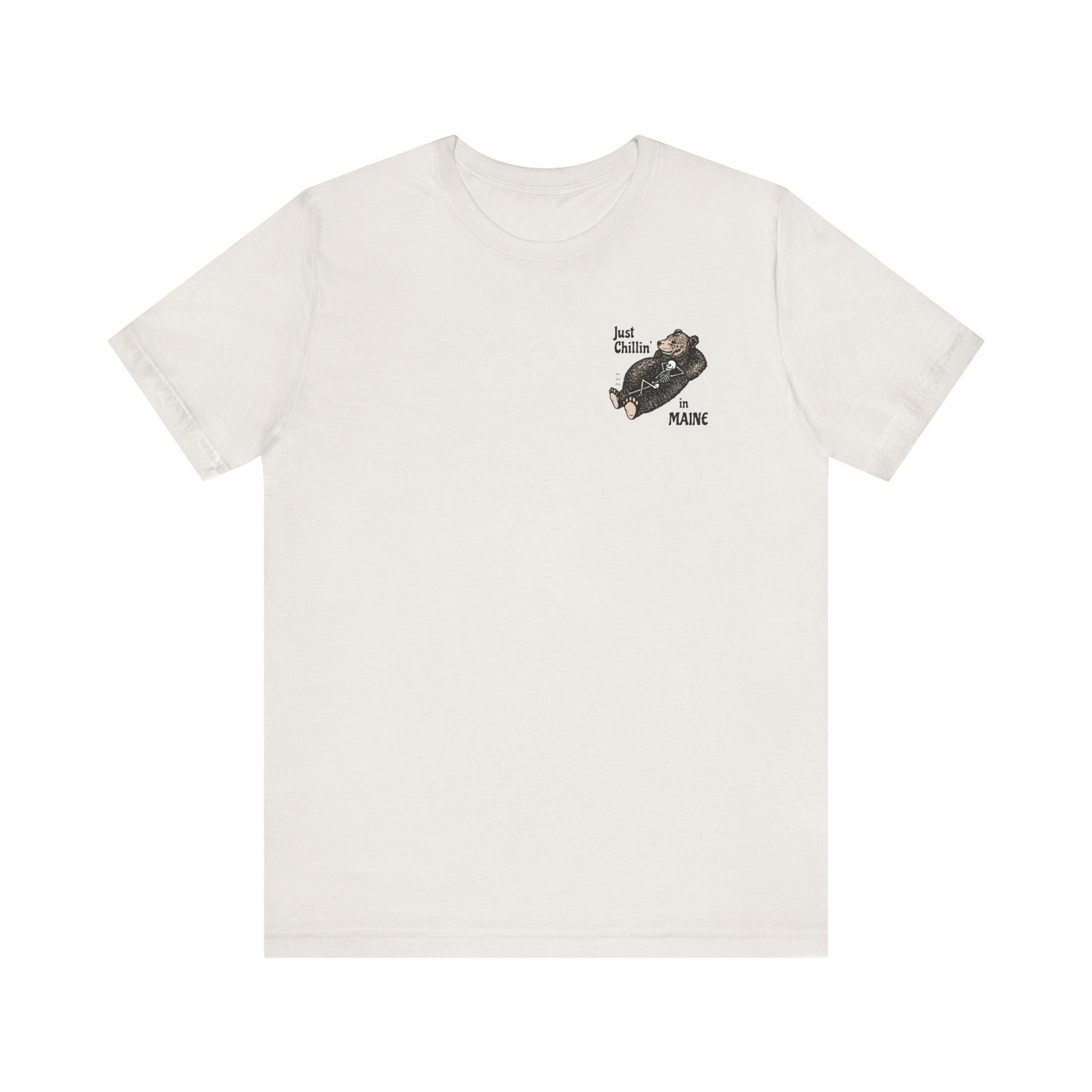 Hibernating Bear in Maine Graphic Unisex Tee
