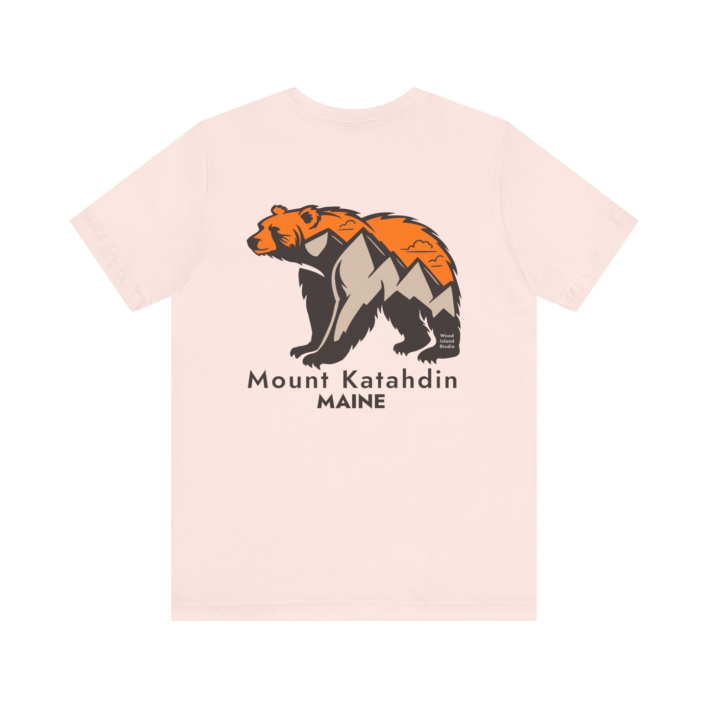 Mount Katahdin Maine Bear Graphic Unisex Tee
