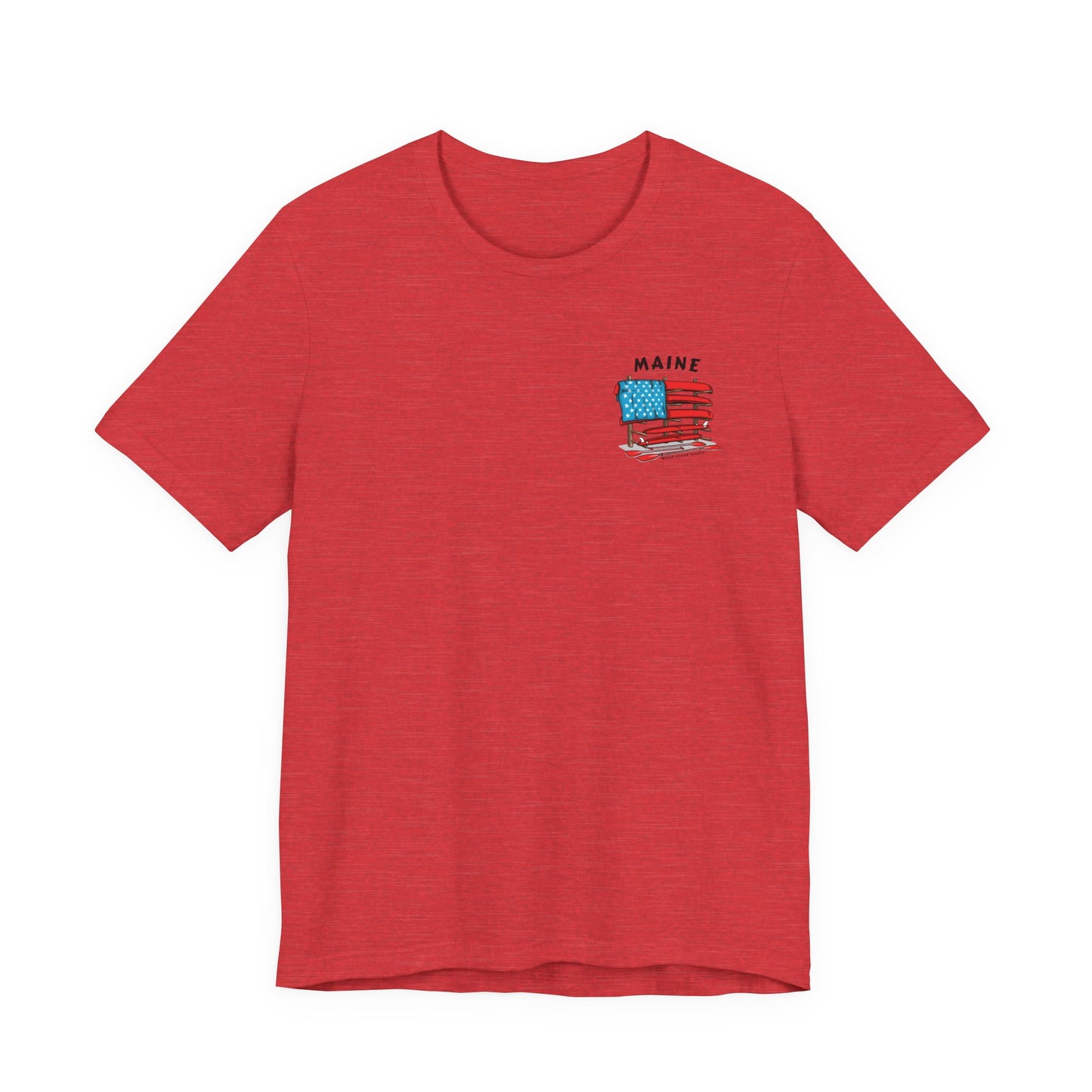Maine Graphic Unisex Tee - Celebrate Patriotism with Style