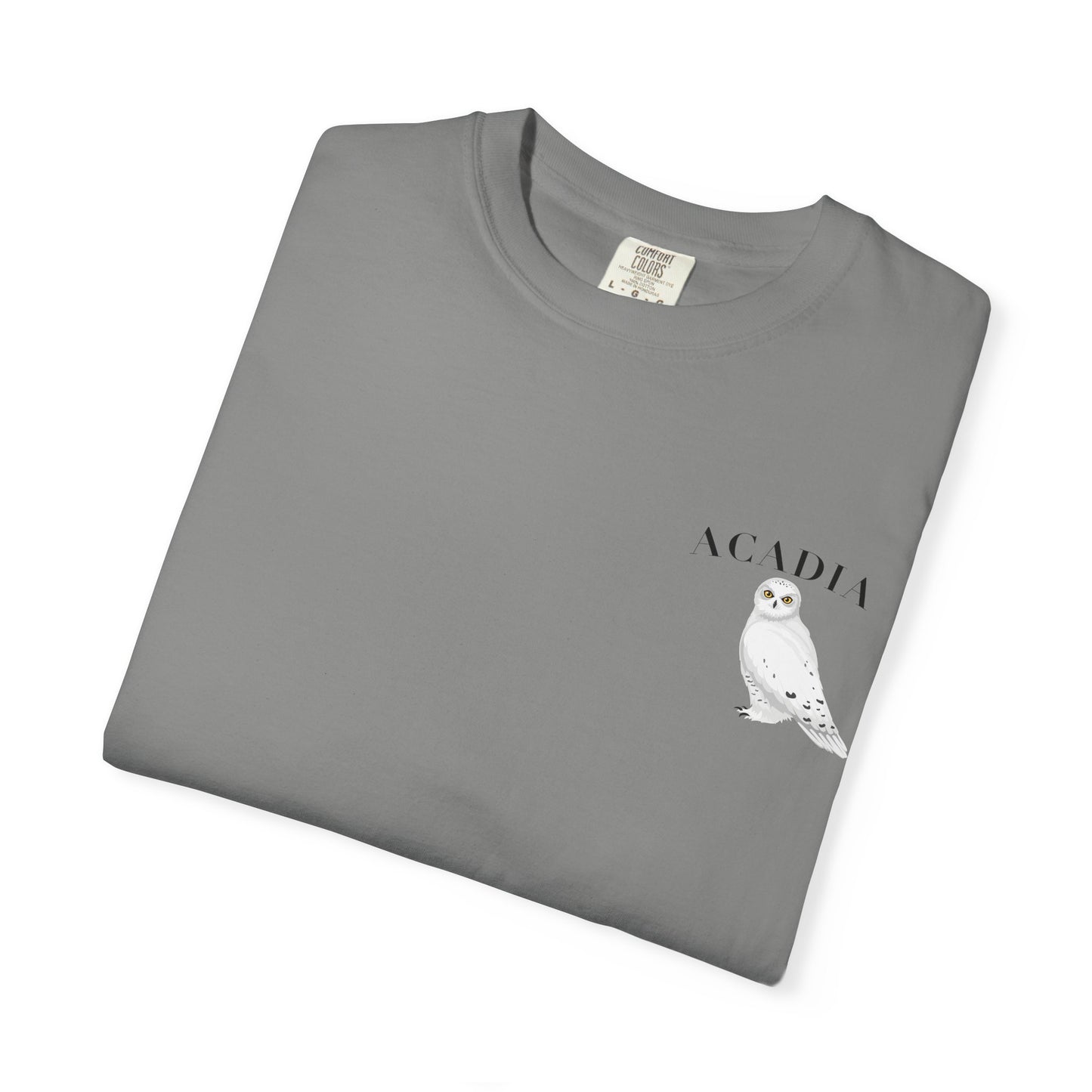 Acadia National Park Snowy Owl Tee – Comfort Colors 1717