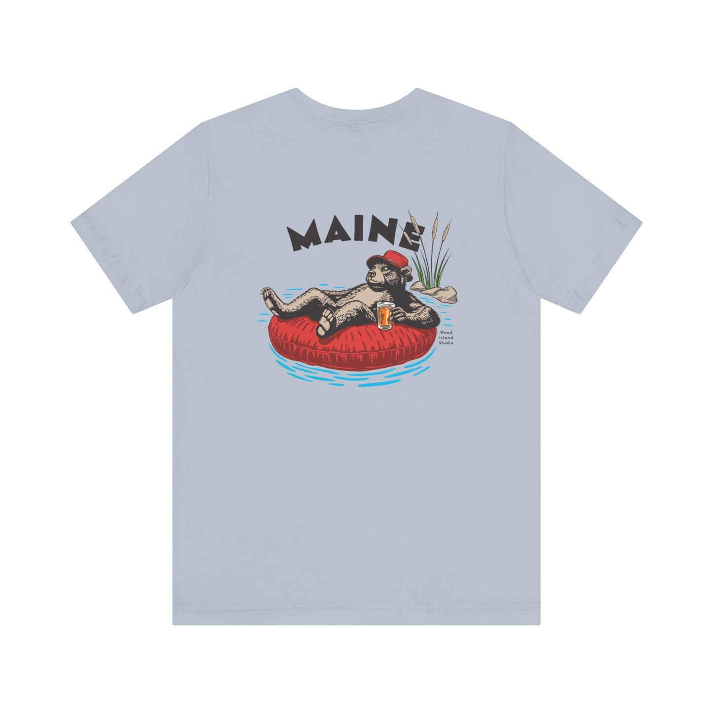Maine Rafting Bear Graphic Tee