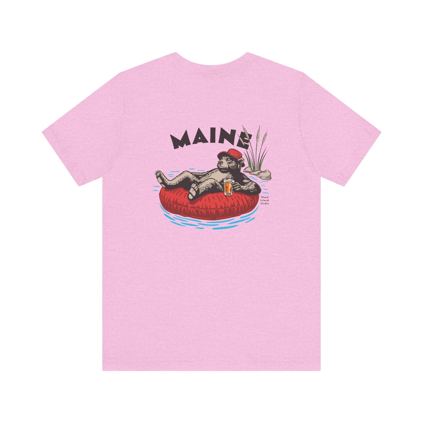 Portland Maine Rafting Bear Graphic Tee