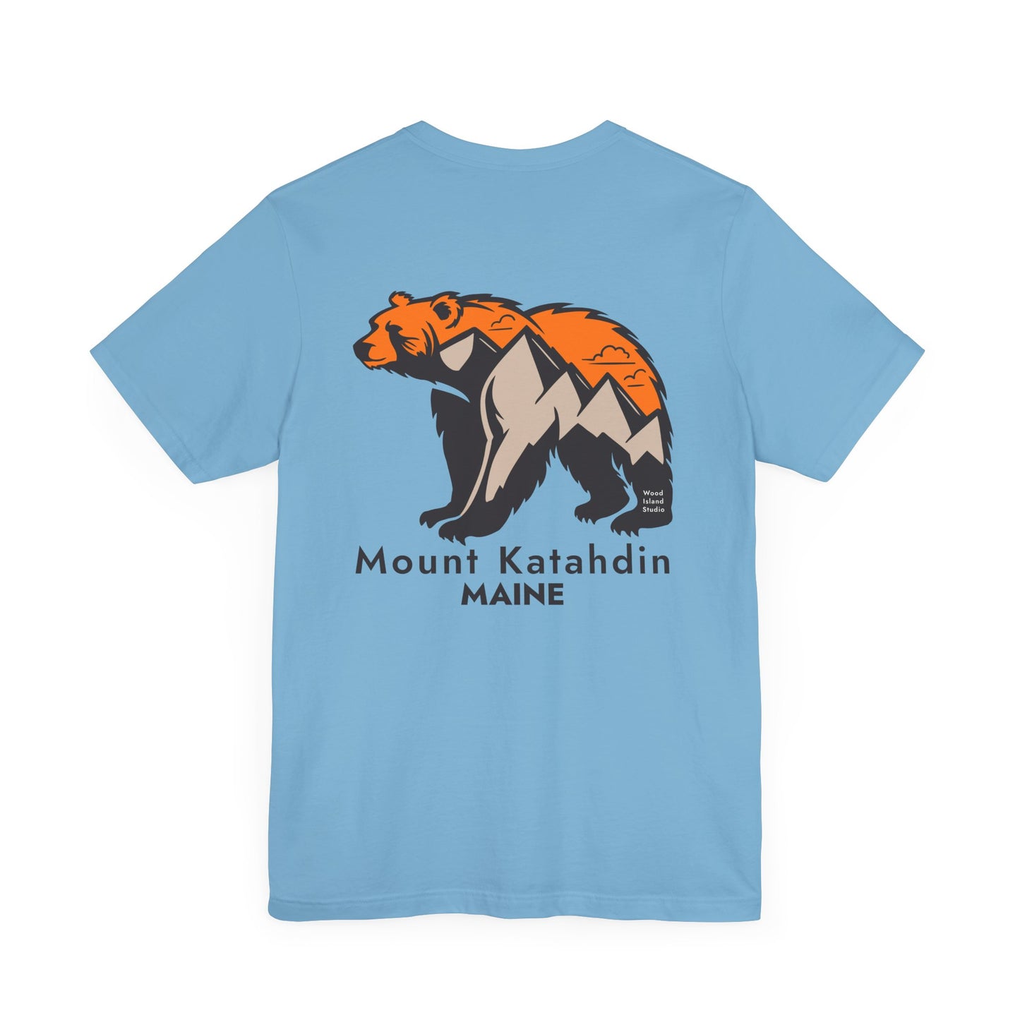 Mount Katahdin Maine Bear Graphic Unisex Tee
