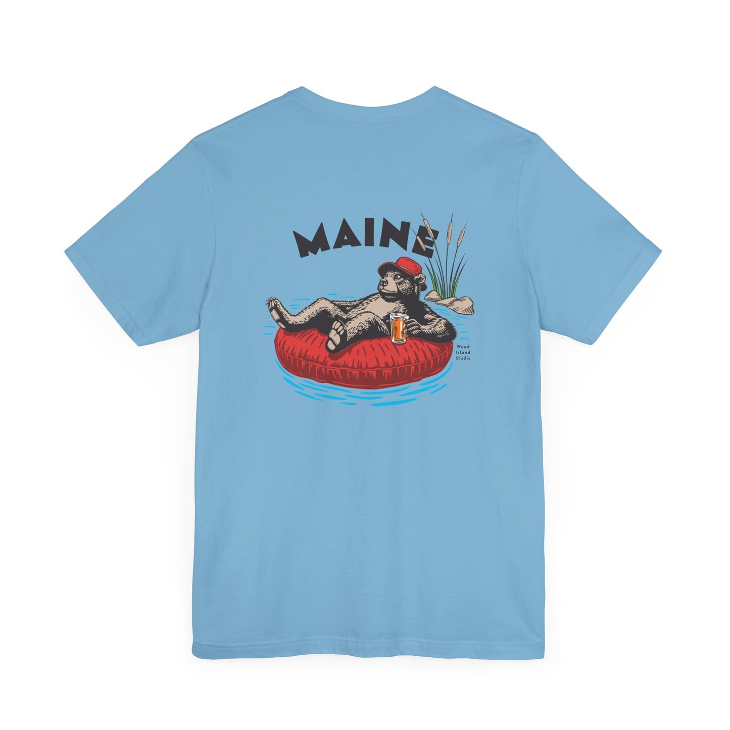 Maine Rafting Bear Graphic Tee