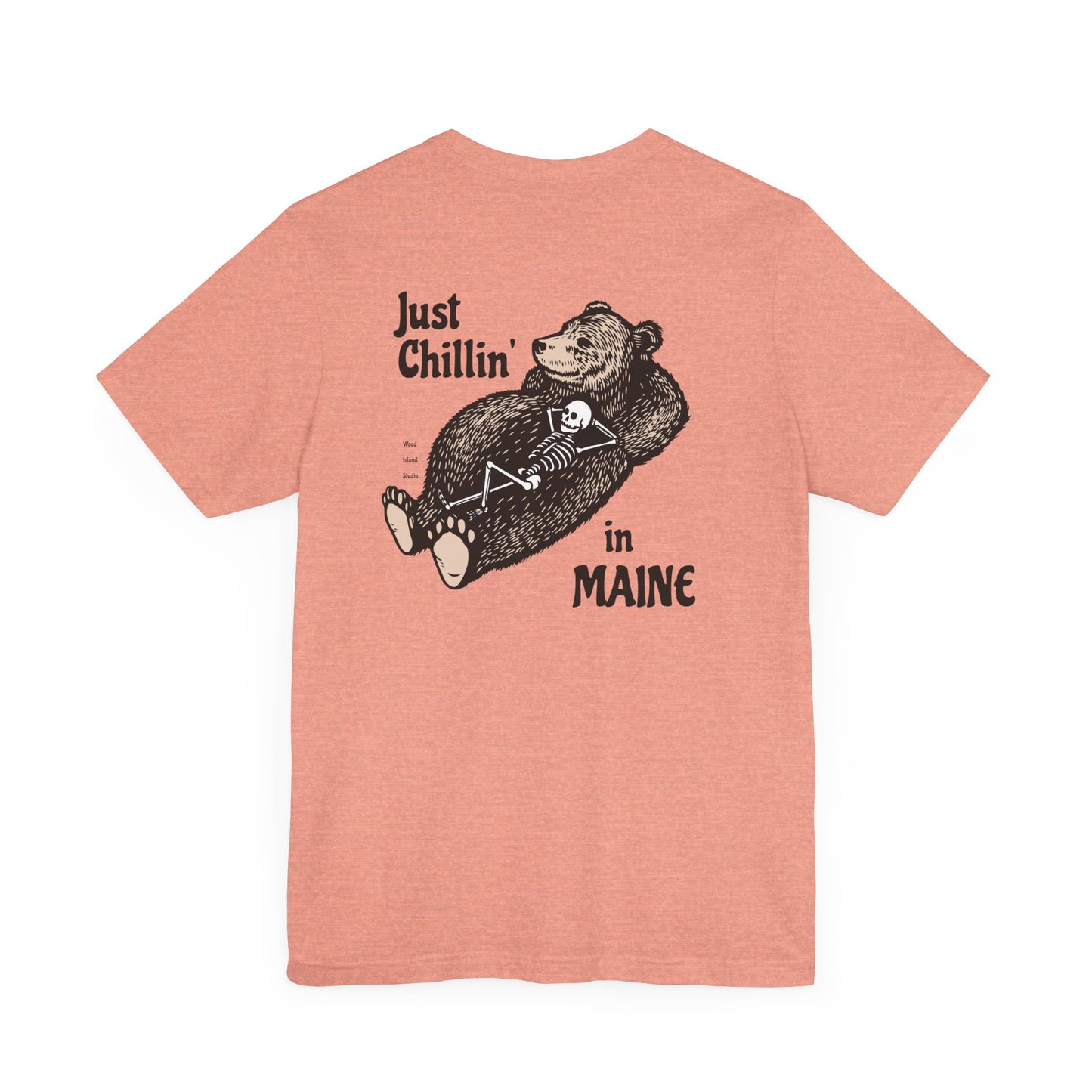 Hibernating Bear in Maine Graphic Unisex Tee
