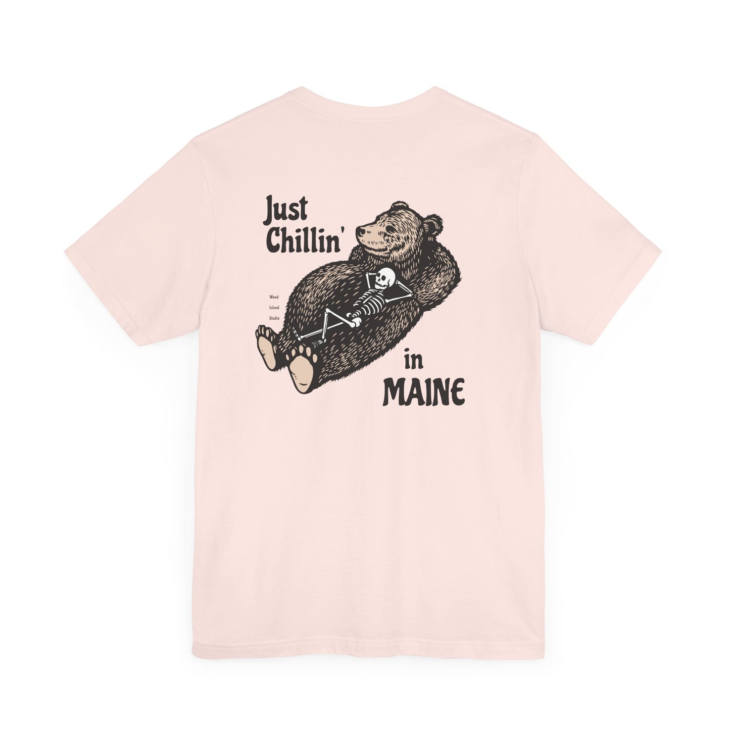 Hibernating Bear in Maine Graphic Unisex Tee