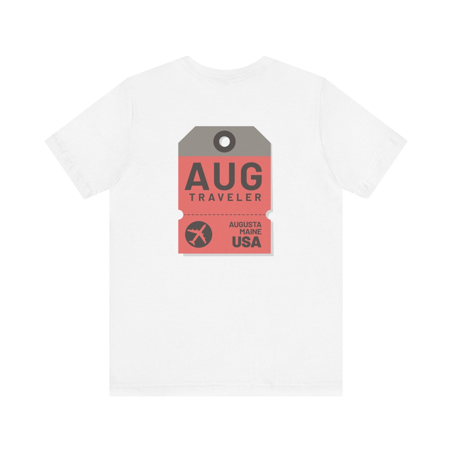 Augusta Maine Luggage Tag Graphic Tee AUG