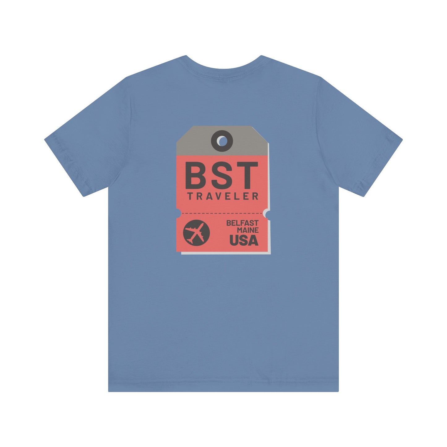Belfast Maine Luggage Tag Graphic Tee BST