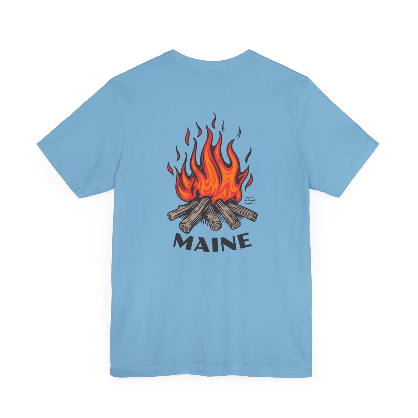 Maine Campfire Graphic Unisex Tee