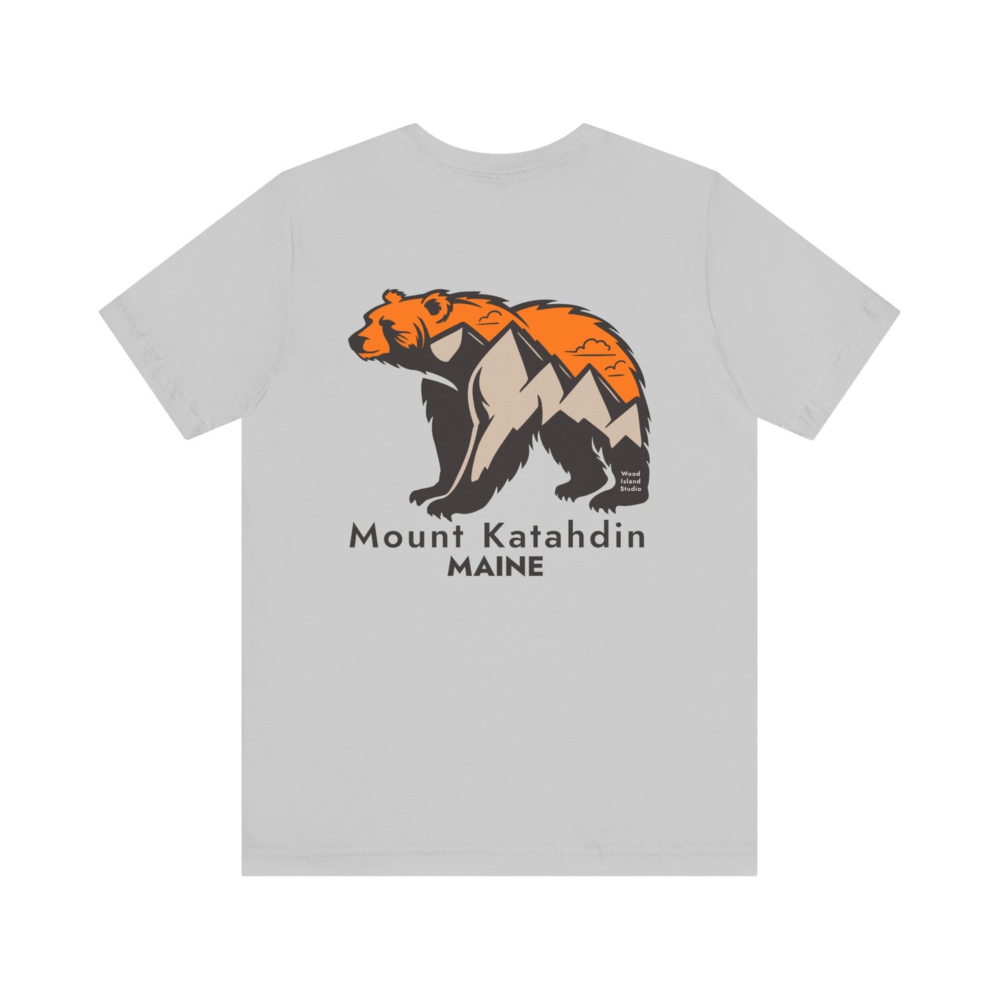 Mount Katahdin Maine Bear Graphic Unisex Tee