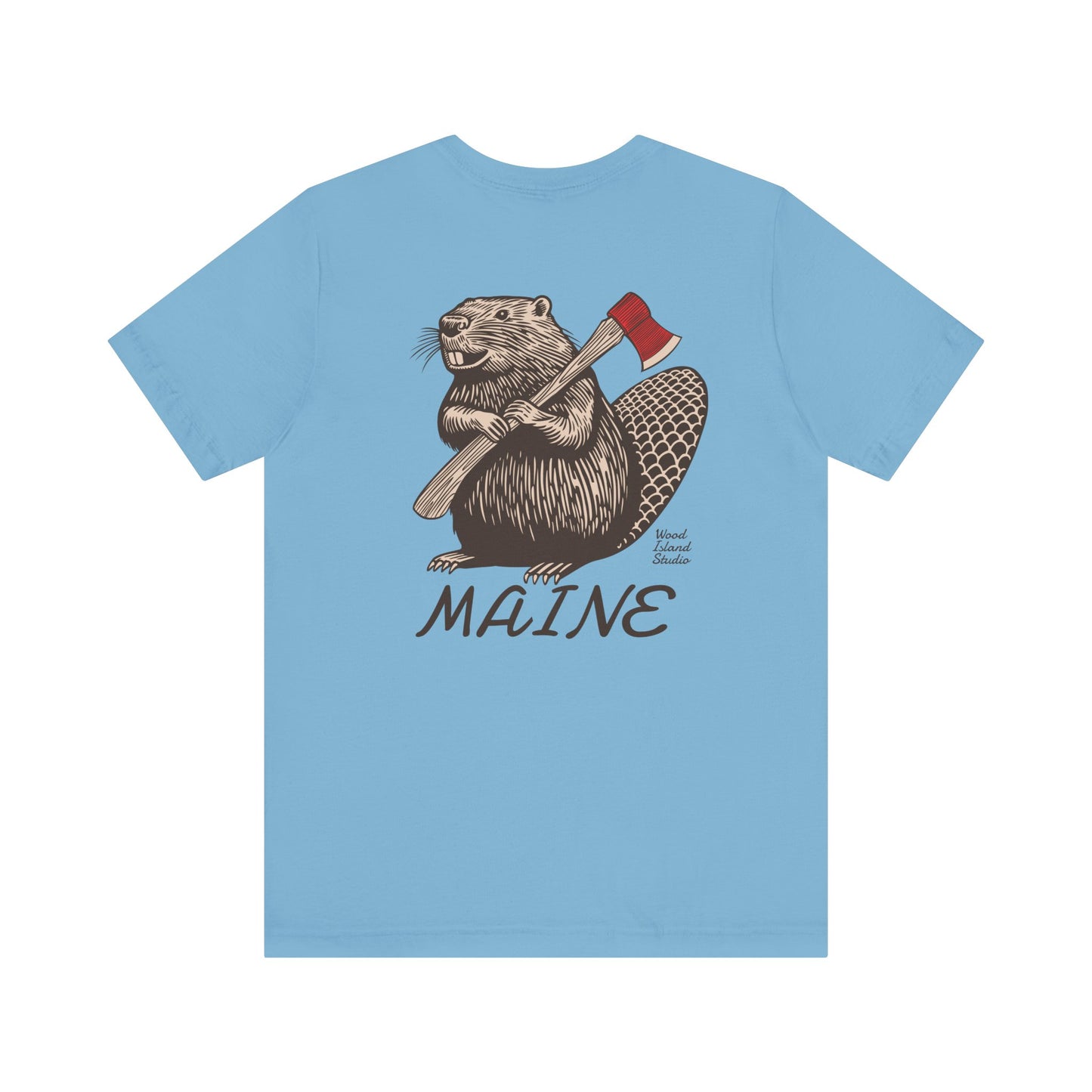 Beaver Axe Maine Graphic Unisex Tee
