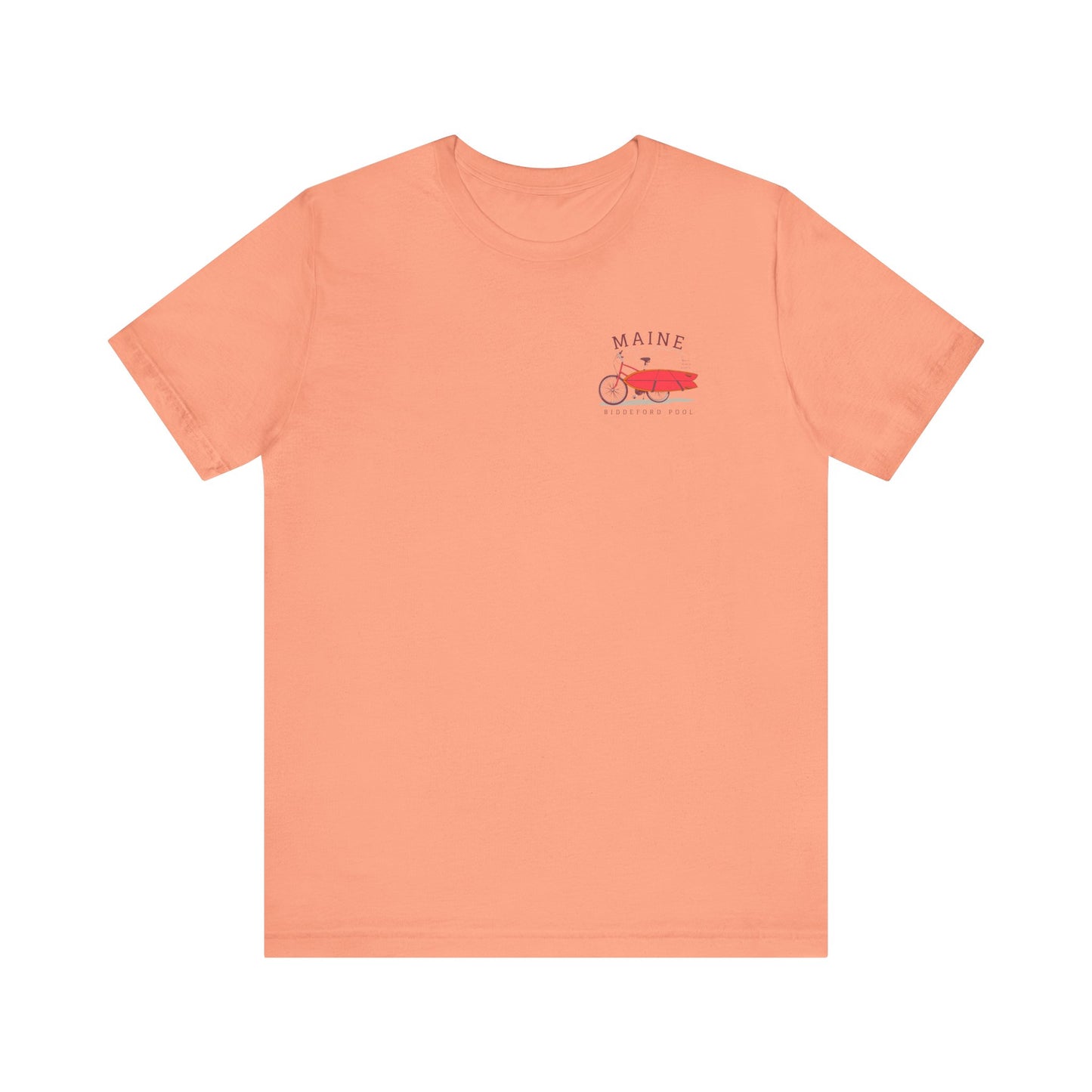 Biddeford Pool Maine Vintage Bike Surf Tee - Unisex Jersey Short Sleeve T-Shirt