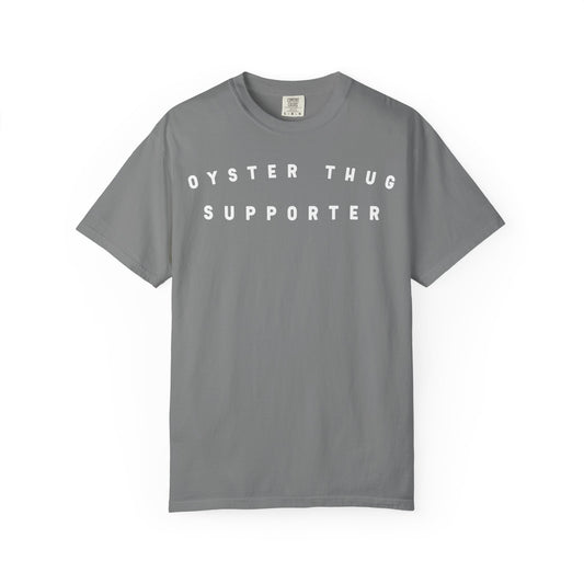 Oyster Thug Supporter Tee Shirt - White Letters