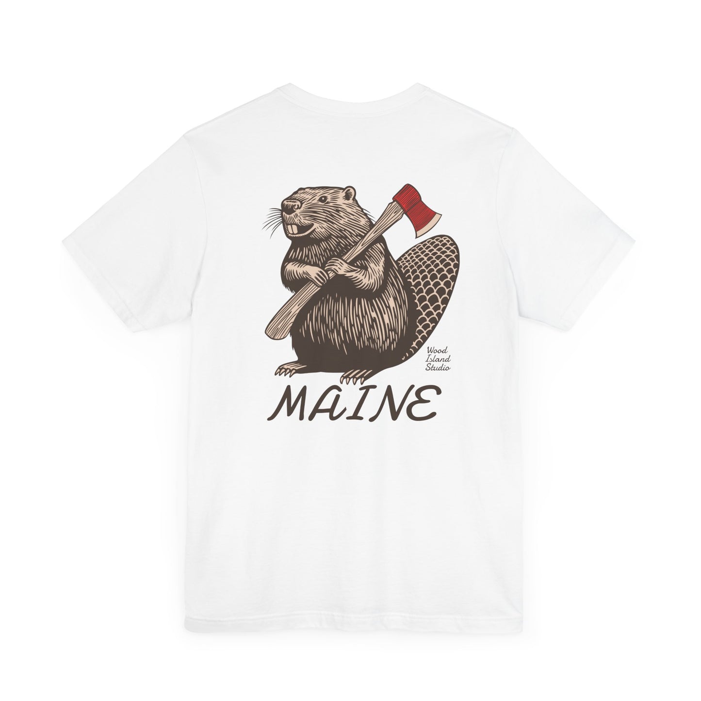 Beaver Axe Maine Graphic Unisex Tee